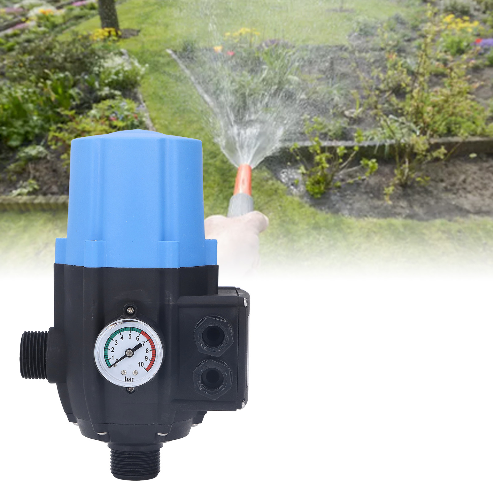 Wasserdichter, Einstellbarer Druckregler, Blau, 1,5–2,2 Bar, Für 220–240-v-wasserpumpe