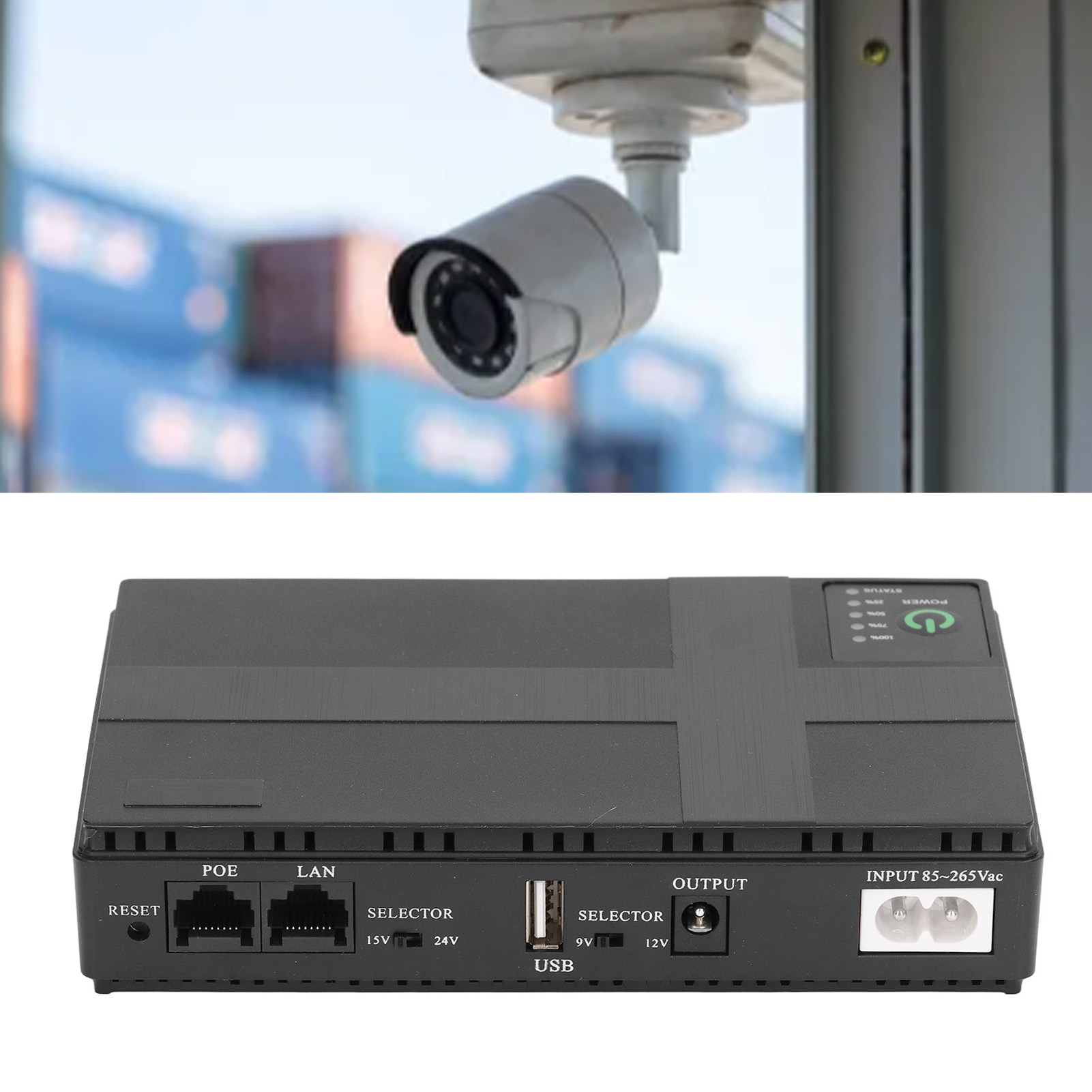 Überwachung Der Ausgangsspannung Eines Kleinen Usv-notstromversorgungssystems 5v/9v/12v/poe 15v/poe 24v, Notstromversorgung Für Router (europäischer Standard).