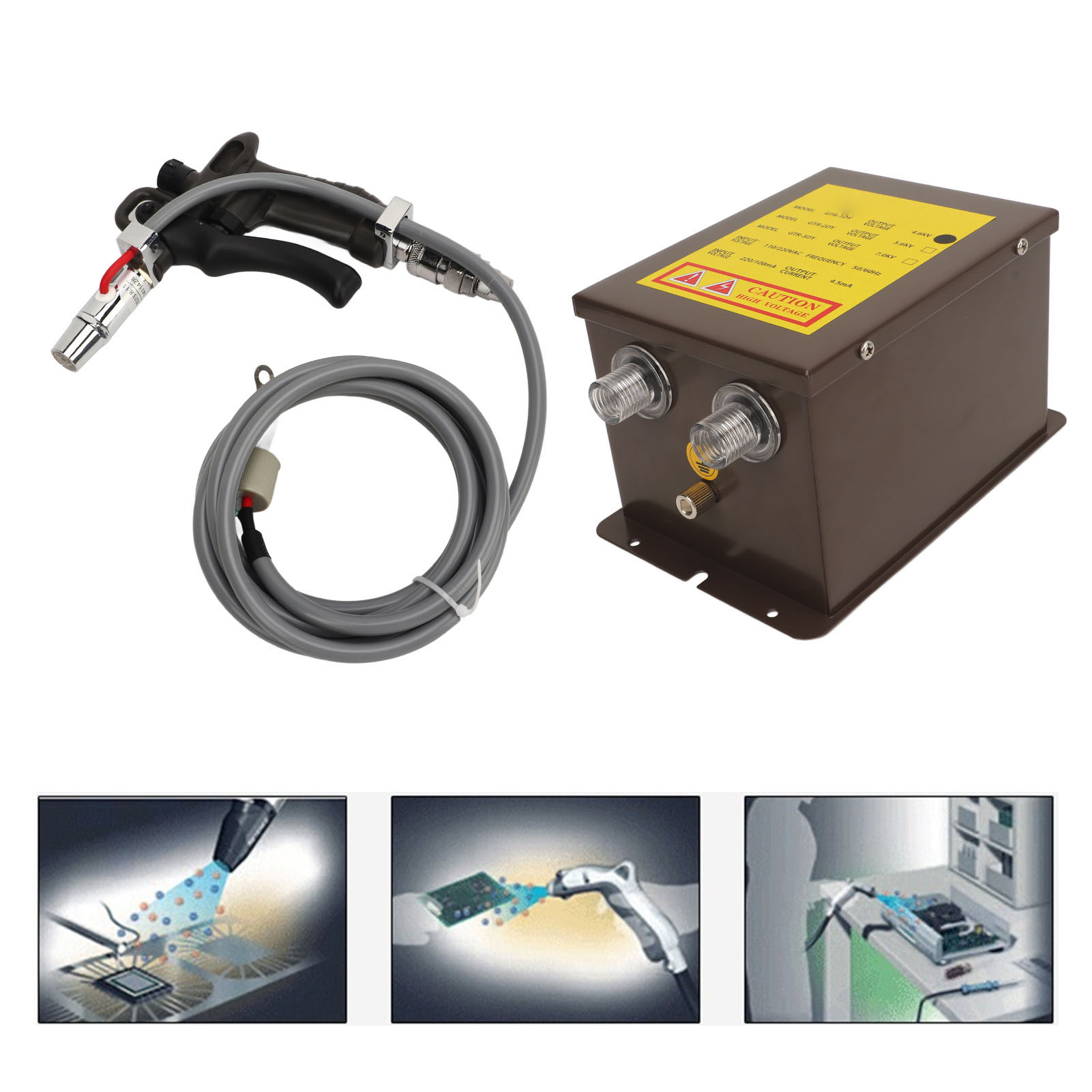 Plasmapistole, Antistatische Luftpistole, Eliminator Statischer Elektrizität, Antistatischer Ionengenerator Mit 4,6 Kv Hochspannungsgenerator, Europäischer Standard 220-240 V.