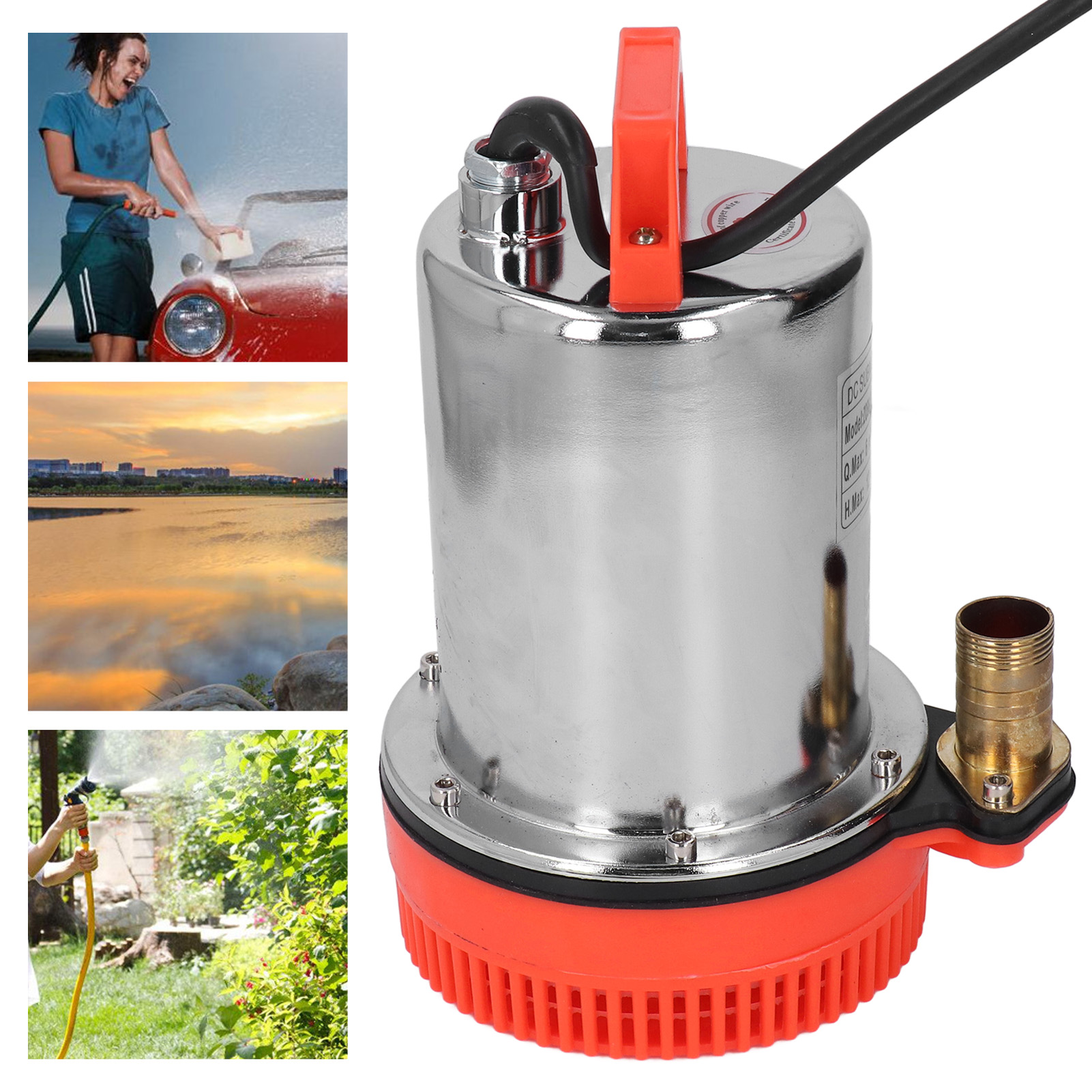 Hochleistungs-gleichstrom-tauchpumpe Mit Hohem Förderdruck Und Reinem Kupfermotor, 12 V Dc, 180 W