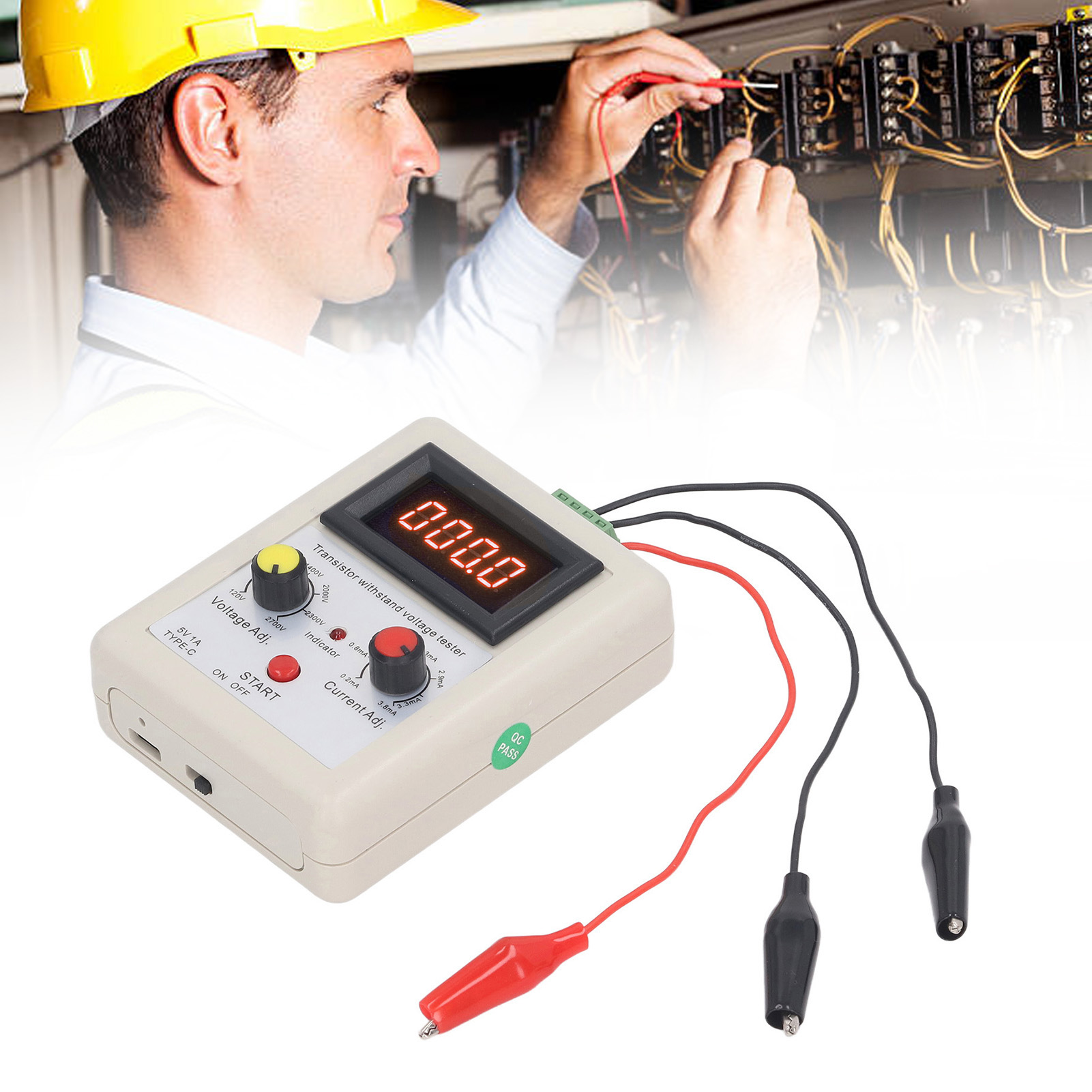 Spannungsprüfgerät 120v-2700v Für Igbt, Diode, Mosfet, Transistor, Digitales Voltmeter, Spannungsprüfgerät Für Transistoren, Rote Anzeige.