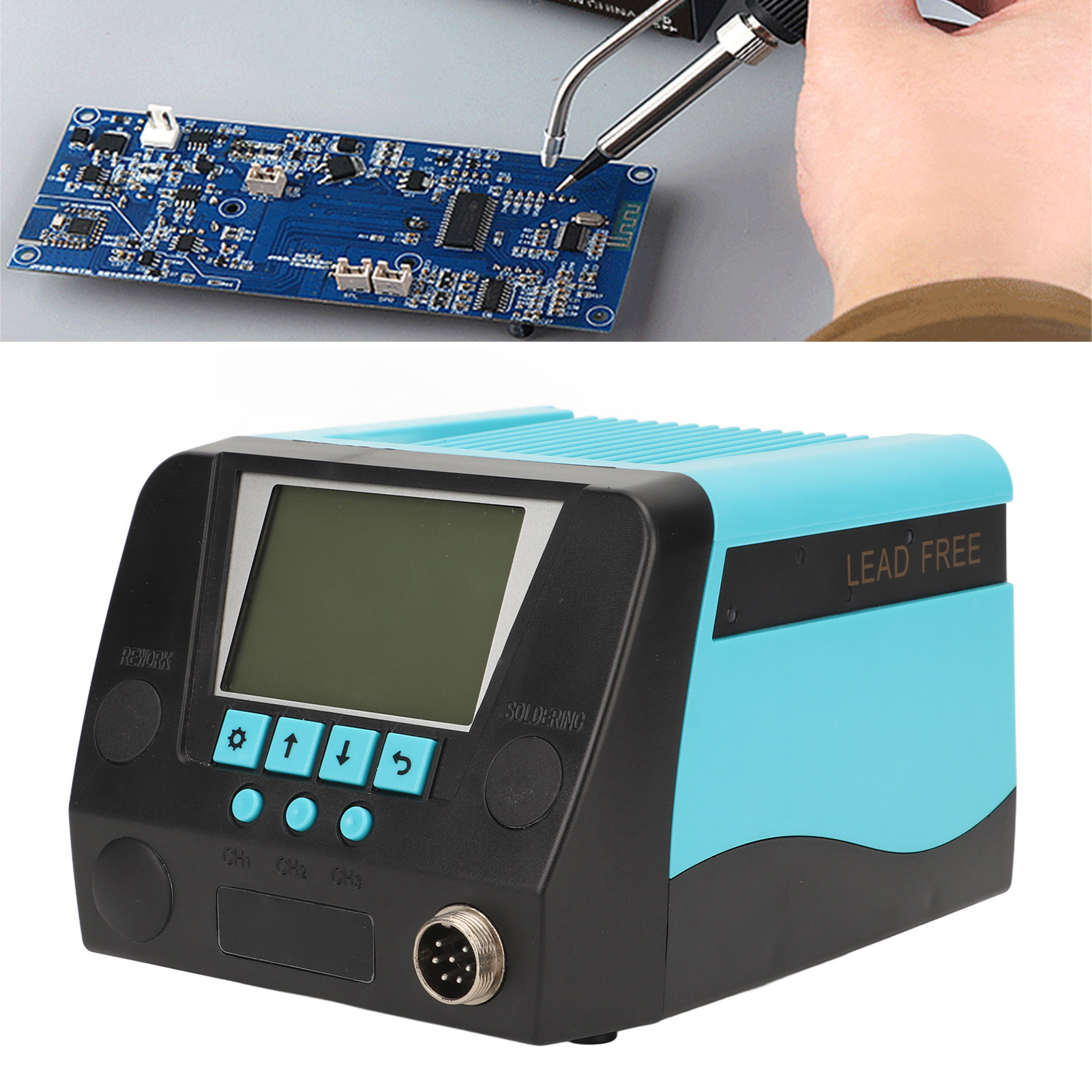 Longwei Lw-90d Hocheffiziente Lötstation Mit Konstanter Temperatur, Lötkolben Für Die Handy-reparatur, Einstellbare Temperatur, Digitalanzeige, Intelligente Lötstation, Europäischer Standard 220 V