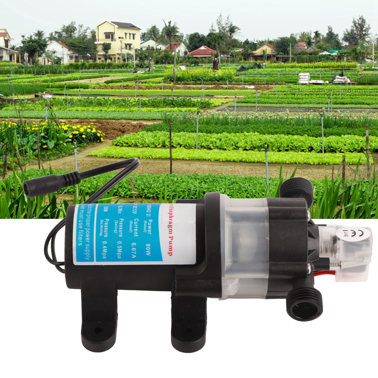 Miniatur-gleichstrom-membranwasserpumpe, Geräuschlos, Selbstansaugend, Mit Automatischer Start-/stopp-funktion, 80 W Pro Pumpe, 12 V Nennspannung