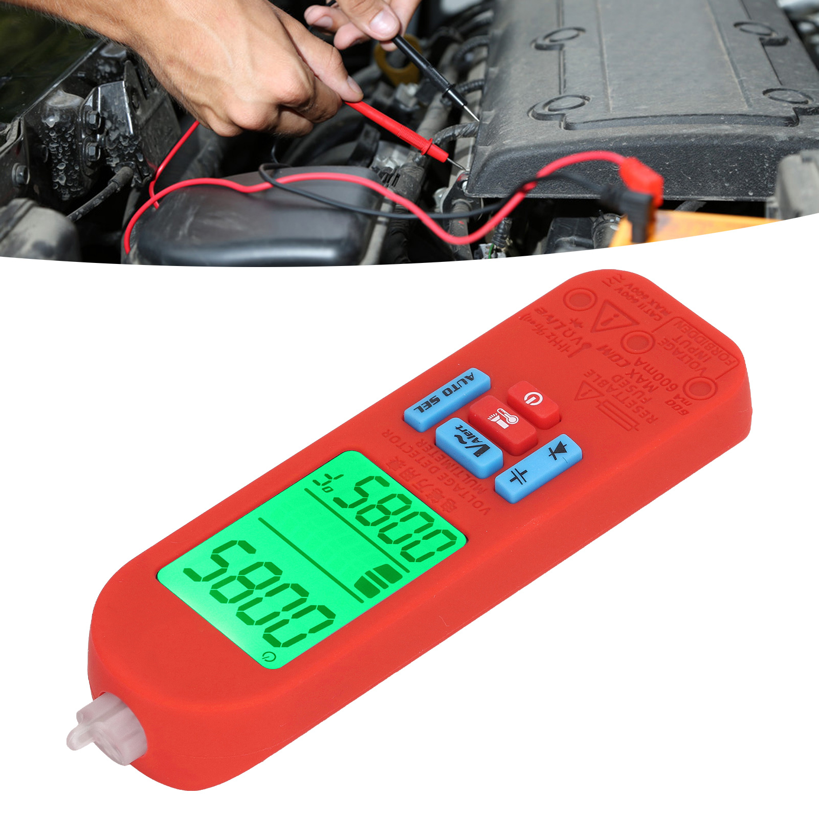 Bside A2 Wiederaufladbares Digitalmultimeter Mit Großem Display, Hoher Präzision, Intelligenter Technologie, Überhitzungsschutz Und Vollautomatischer Erkennung