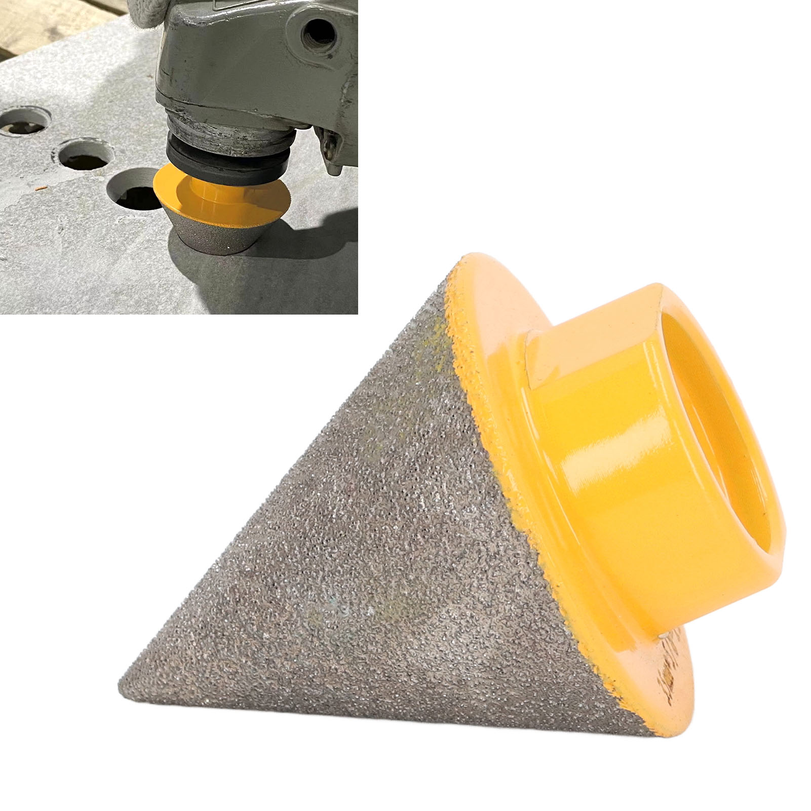 Diamant-anfaswerkzeug Für Stein, Keramikfliesen Und Glas Gelber Bohrer.