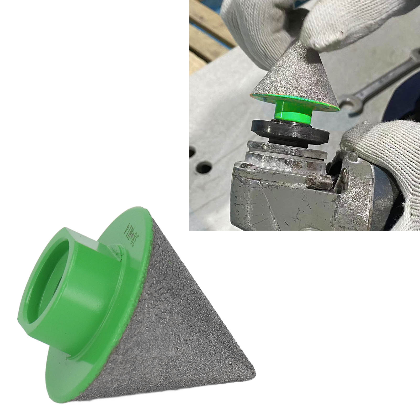 Diamant-anfaswerkzeug Zum Hartlöten Von Stein, Keramikfliesen Und Glas 38 Mm M14 Grüner Bohrer.