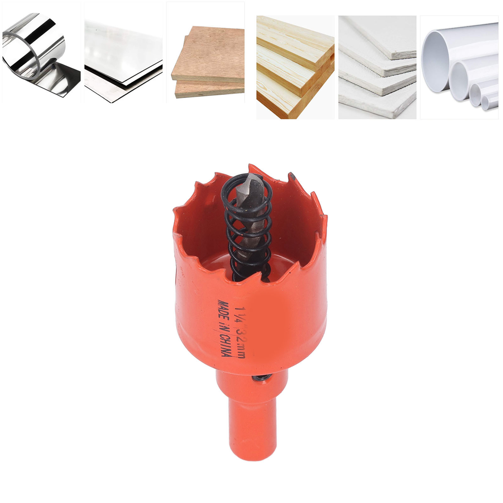 Hss-bimetall-lochsäge Mit 1-1/4"-bohrfutter Für Holz Und Metall