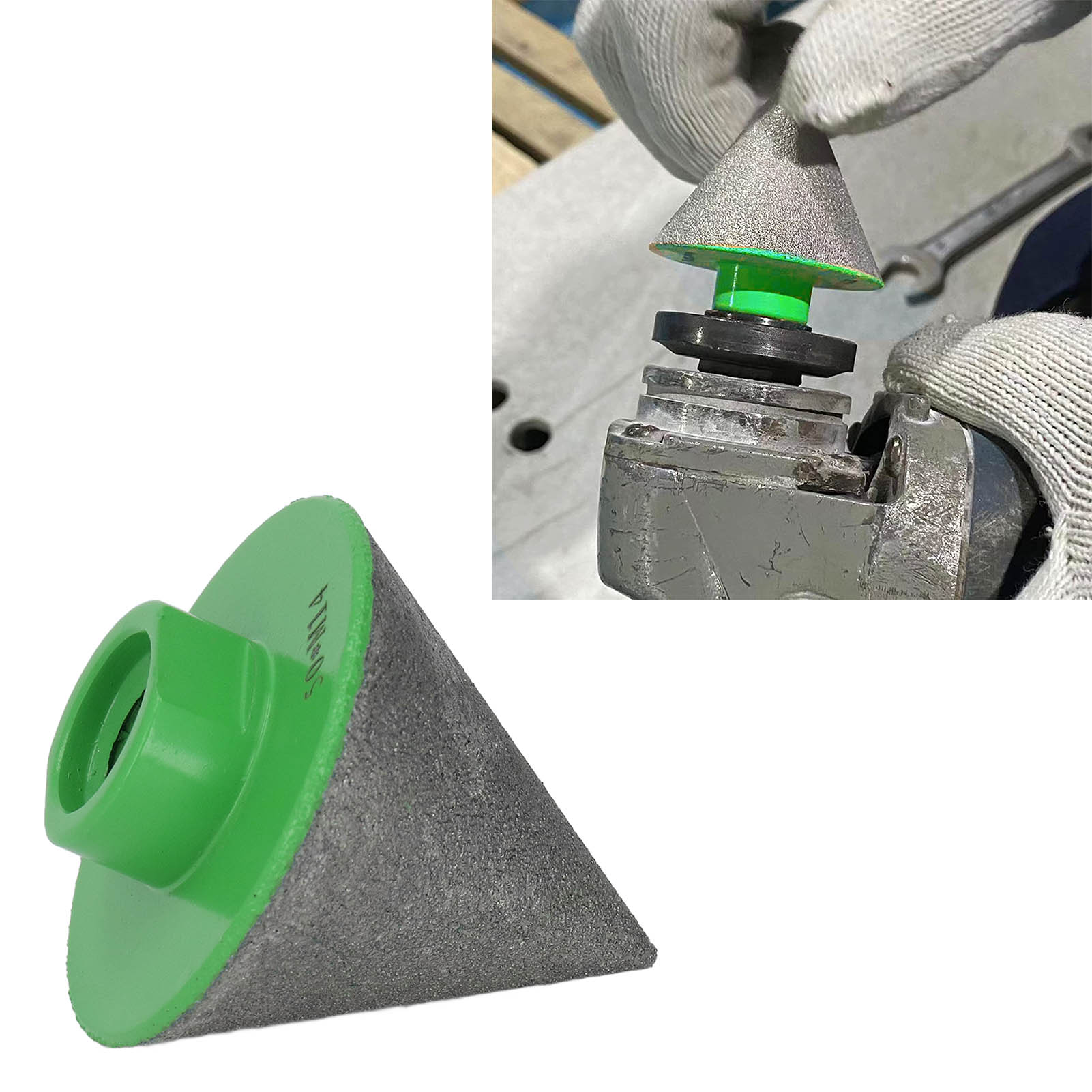 Diamant-anfaswerkzeug Zum Hartlöten Von Stein, Keramikfliesen Und Glas Grüner Bohrer M1450 Mm.