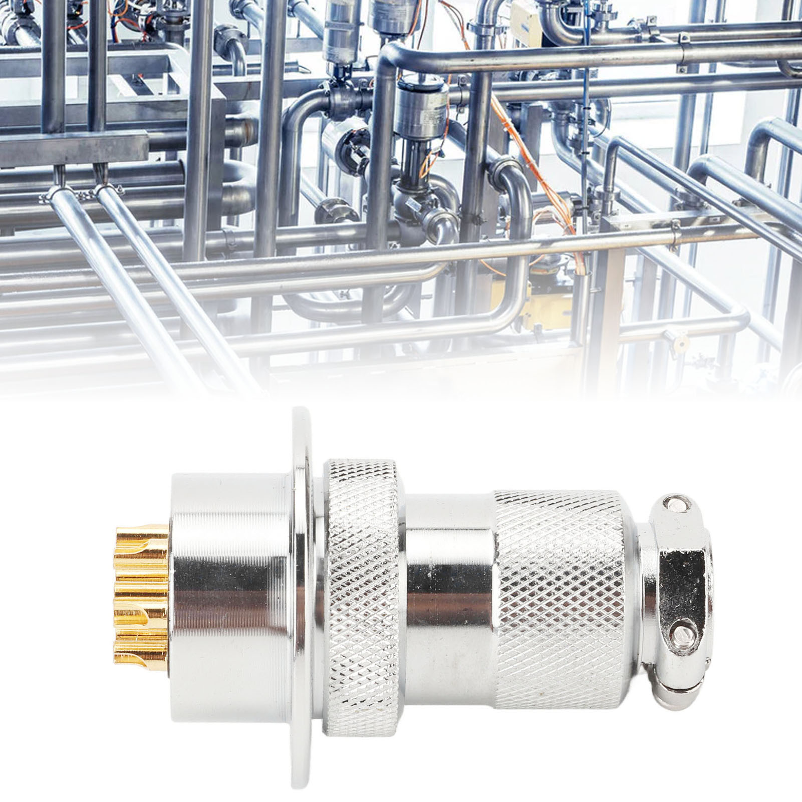 30-mm-rundflansch-luftfahrtstecker (stecker Und Buchse) Mit 7 Pins