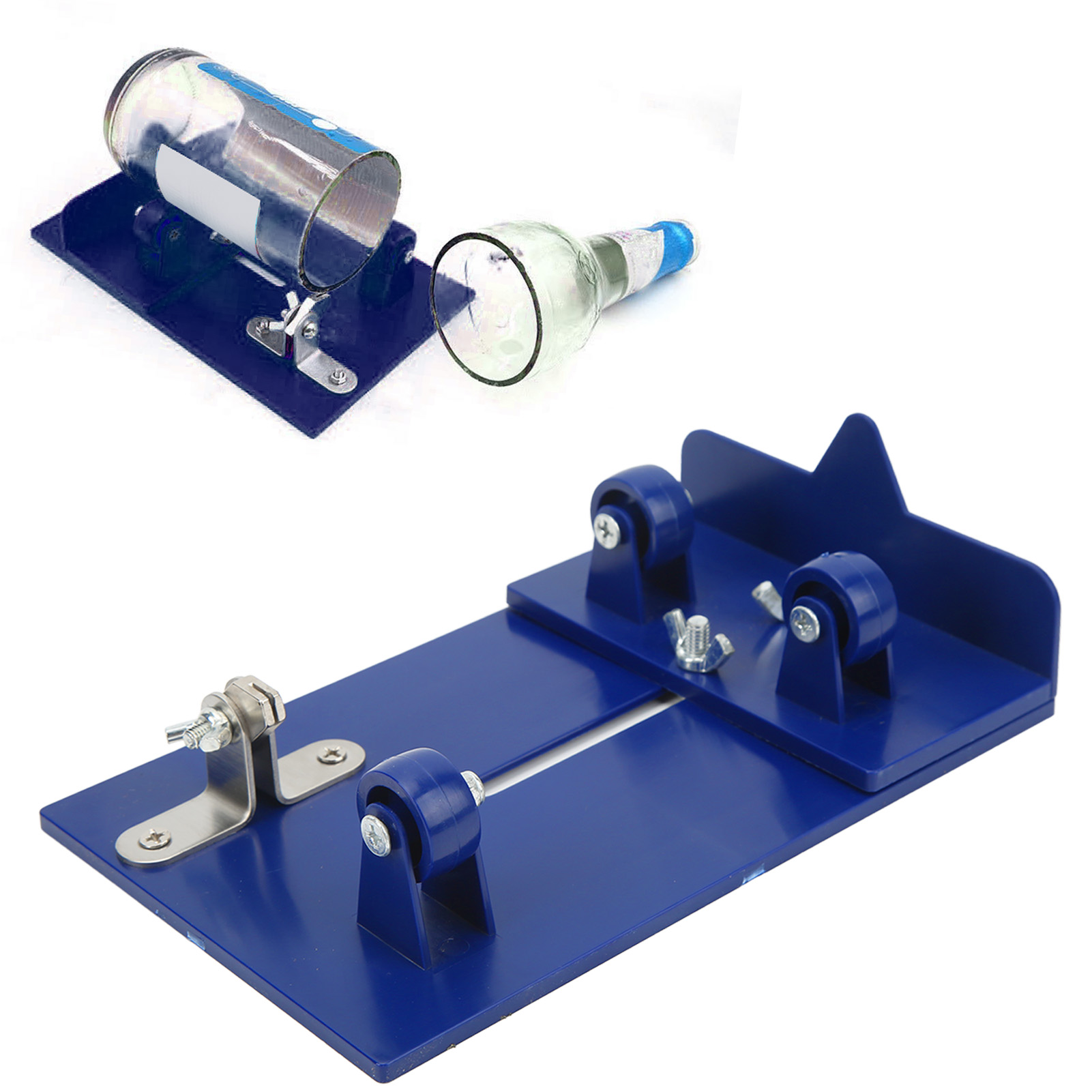 Neuer Mehrzweck-glasflaschenschneider, Weinflaschenschneider, Werkzeug Zur Herstellung Eigener Weinflaschen, Glasschneider, Blau.