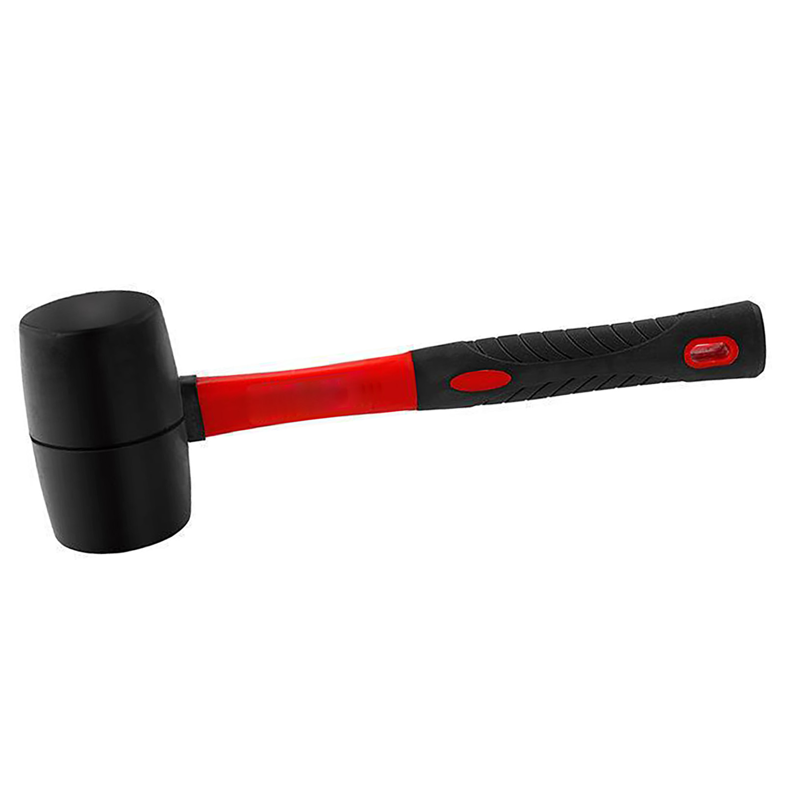 227 G (8 Oz) Schwerer Gummihammer Mit Weichem, Rundem Gummikopf Und Zweifarbigem Fasergriff Für Bodenverlegung, Zeltaufbau, Tischlerarbeiten Und Feine Schlagarbeiten.