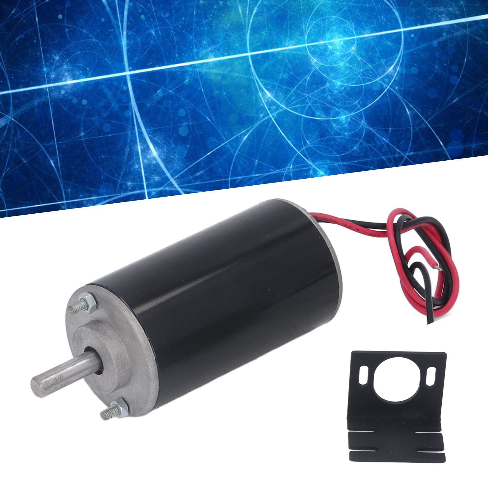 Xd-3440 Hochgeschwindigkeits-gleichstrommotor, Reversibler Motor Mit Einstellbarer Drehzahl, Miniaturmotor, 12 V, 50 W, 3000 U/min, Mit Halterung