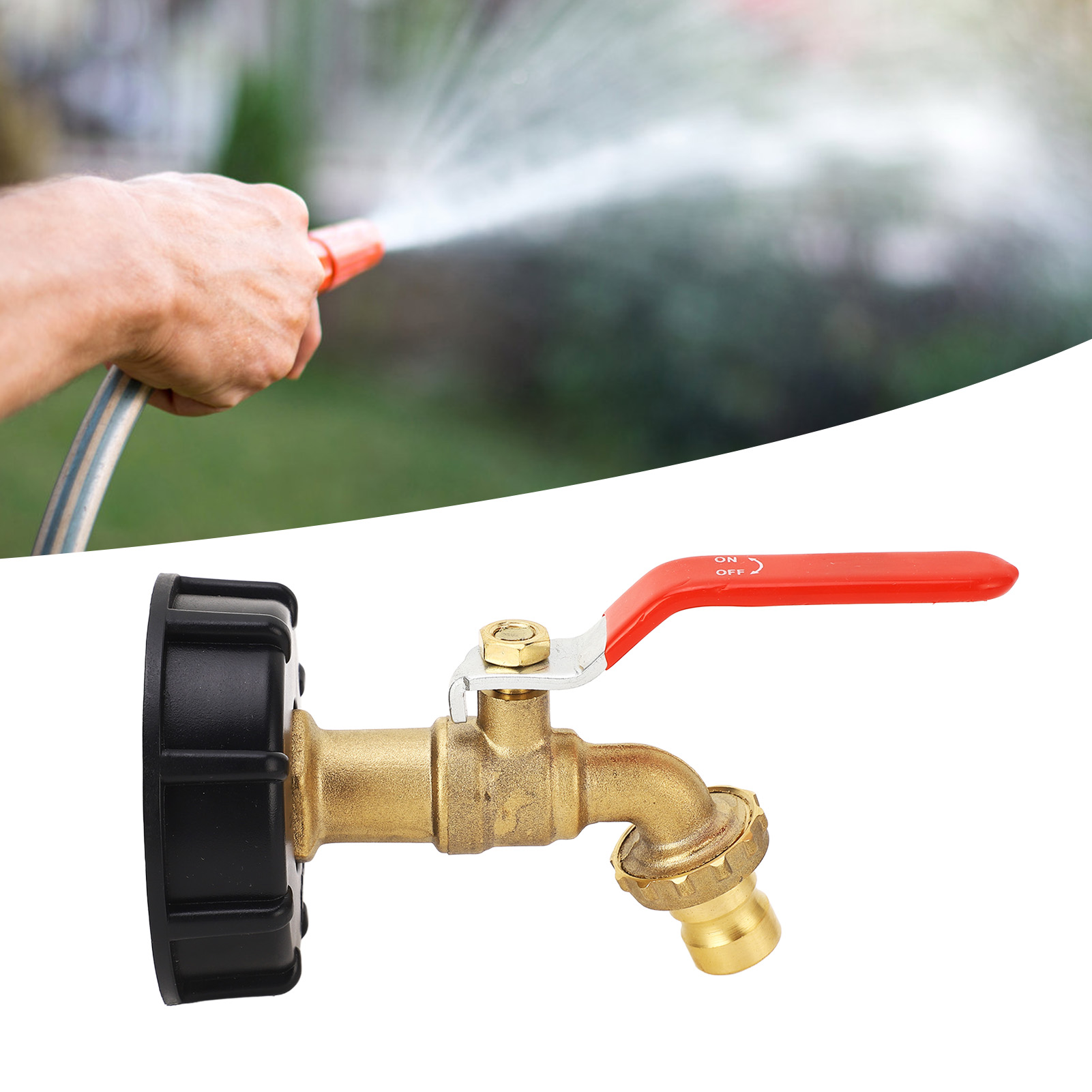 3/4"-messing-wasserventil Für Ibc-beutel, Frostschutzmittelzubehör, Ibc-beuteladapter, S60x6-grobgewindeventil Für 275-330-gallonen-wassertanks, Gartenschlauchanschluss, Ersatzteile
