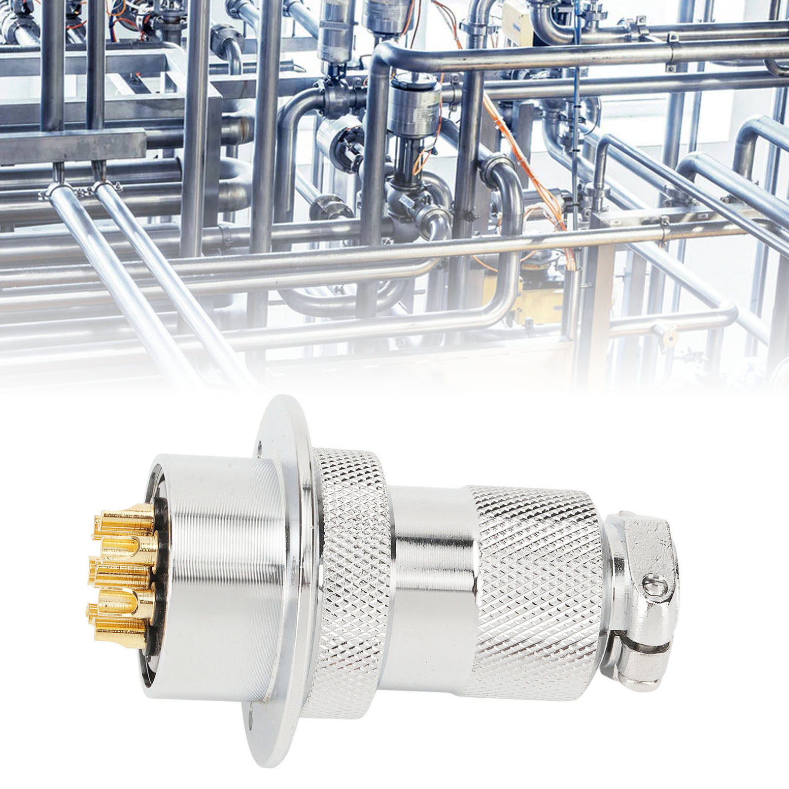 30-mm-8-poliger Rundflansch-luftfahrtstecker (stecker Und Buchse)