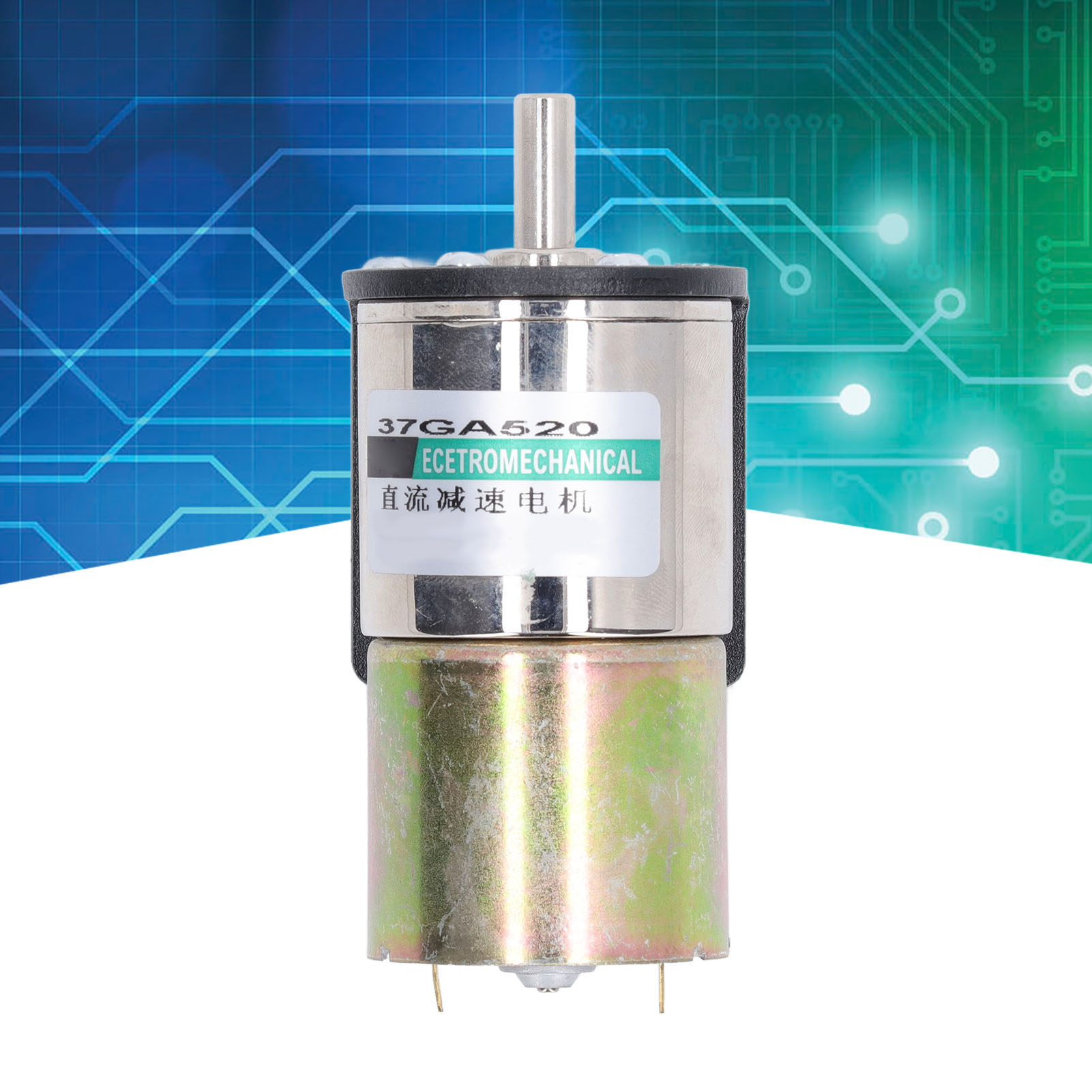 Miniatur-bürstenmotor 37ga520 Dc24v 10w, Gleichstrom-getriebemotor, Langsamlaufmotor, Drehzahlbereich 0–300 U/min