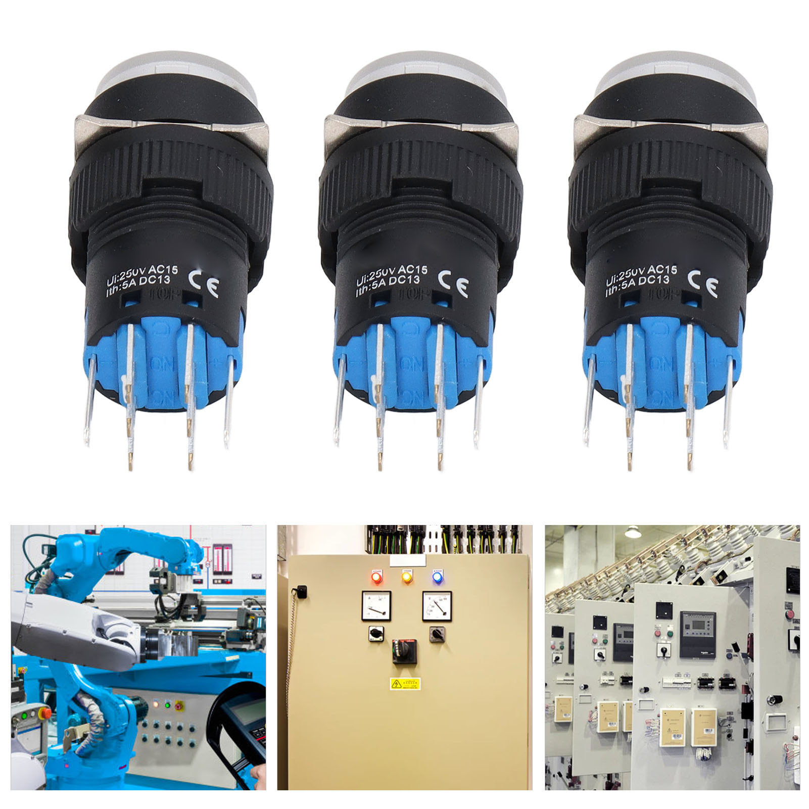 Bem-la16-22ds-yw 12v Miniatur-drucktaster