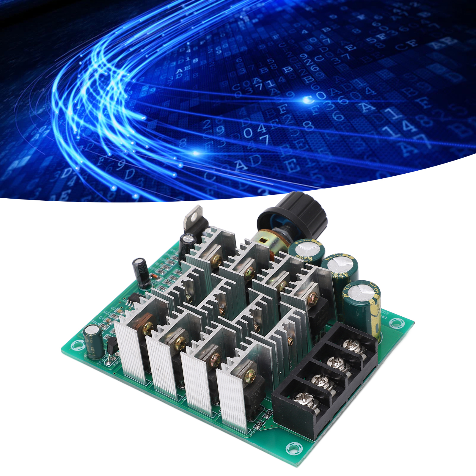 Hochleistungs-60a-gleichstrommotor-drehzahlregler Mit Pulsweitenmodulation (pwm), 24v-unterspannungsschutz Und Stromregelung Für Bürstenmotoren