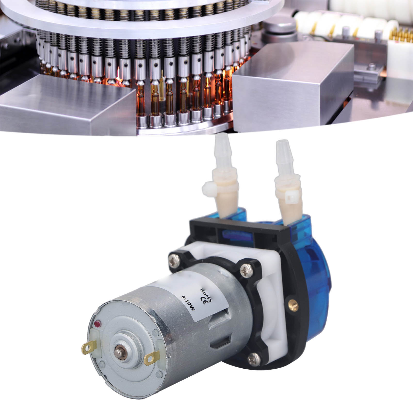 Mini-selbstansaugpumpe, 310 Ml/min, 10 W, Miniatur-labor-schlauchpumpe, Ideal Für Experimentelle Analysen, Abfüllung Und Kalibrierung, Forschungsinstitute Und Die Lebensmittelindustrie. 12 V