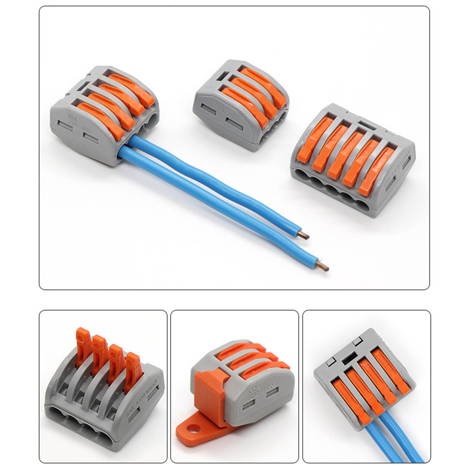 Pct-215 Druckknopf-schnellverbinder Für Netzkabel Und Leuchten, Erhältlich In 26er-packungen.