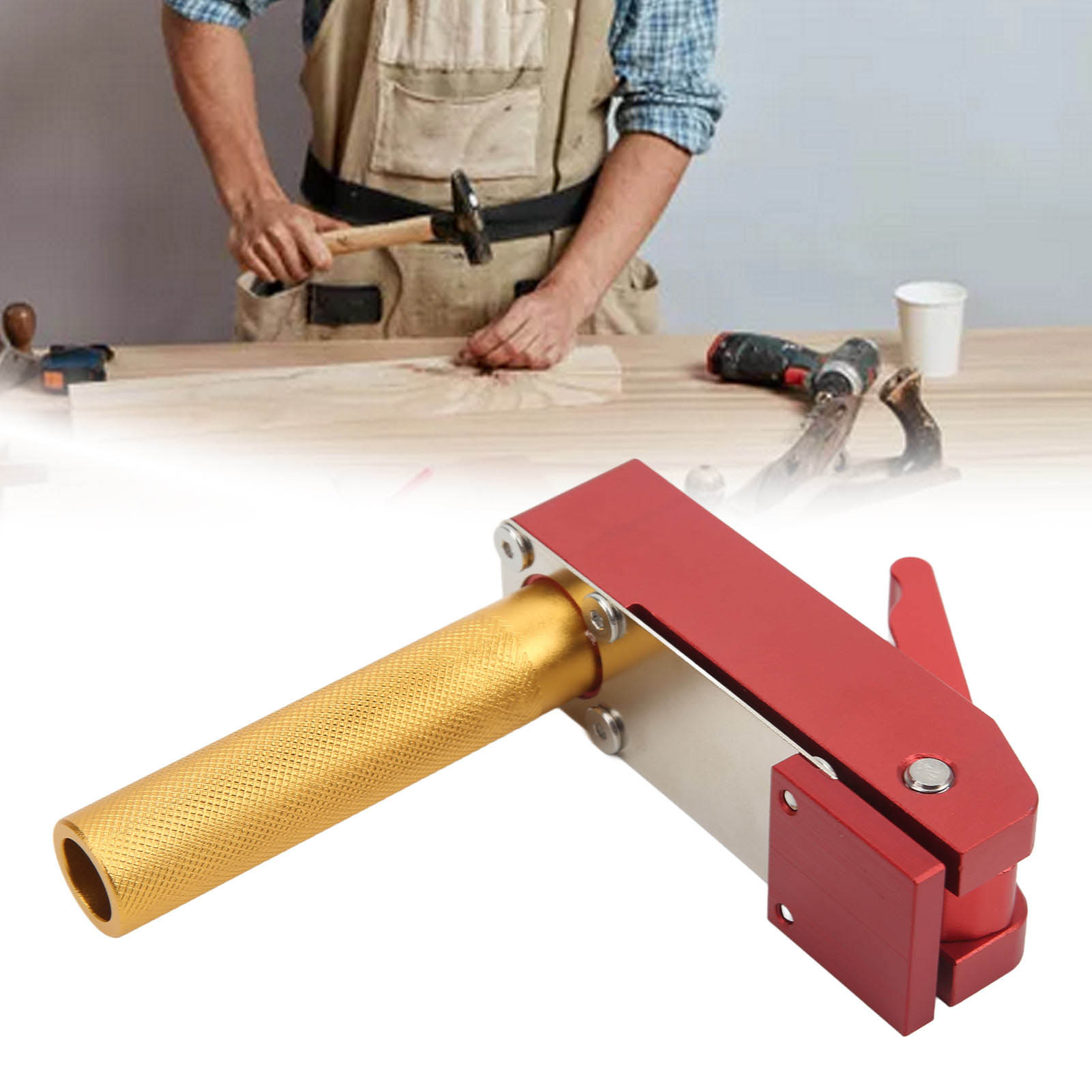 Tisch-druckplatte Für Die Holzbearbeitung, Kurzanleitung, Druckplatte Aus Aluminiumlegierung, 19 Mm Durchmesser.