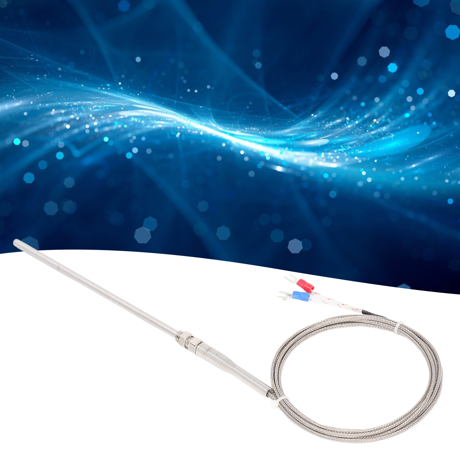 Berm® Thermoelement-sonde Typ K, 150 Mm Geschirmtes Temperaturmesskabel, Temperaturregelsonde, 2 M Temperaturmesskabel