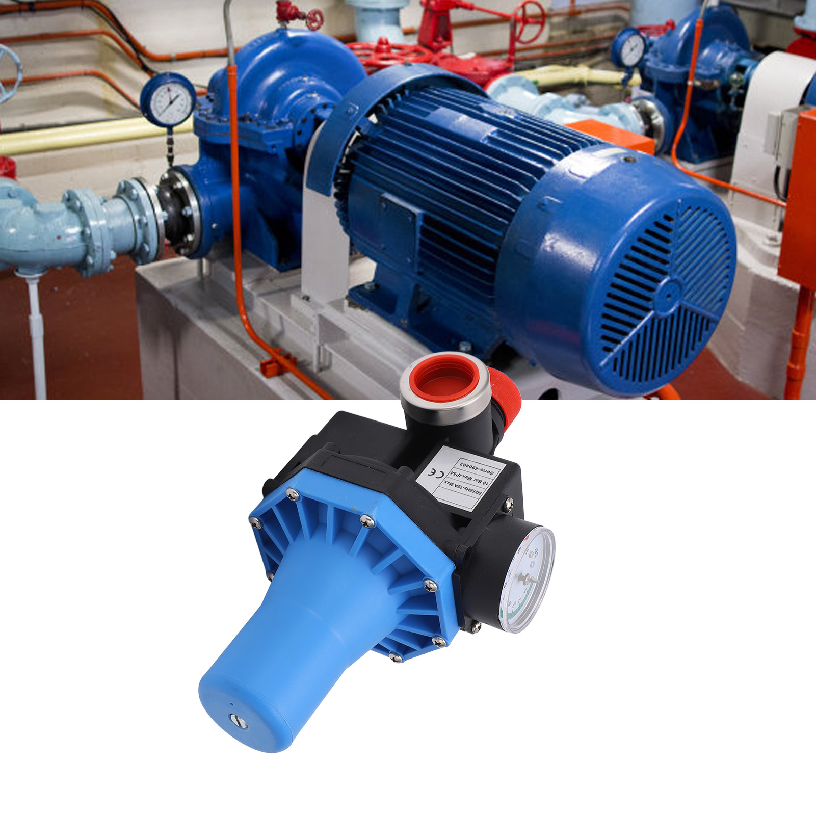 Einstellbarer, Wasserdichter Wasserpumpen-druckregler (110–120 V, Blau/schwarz)