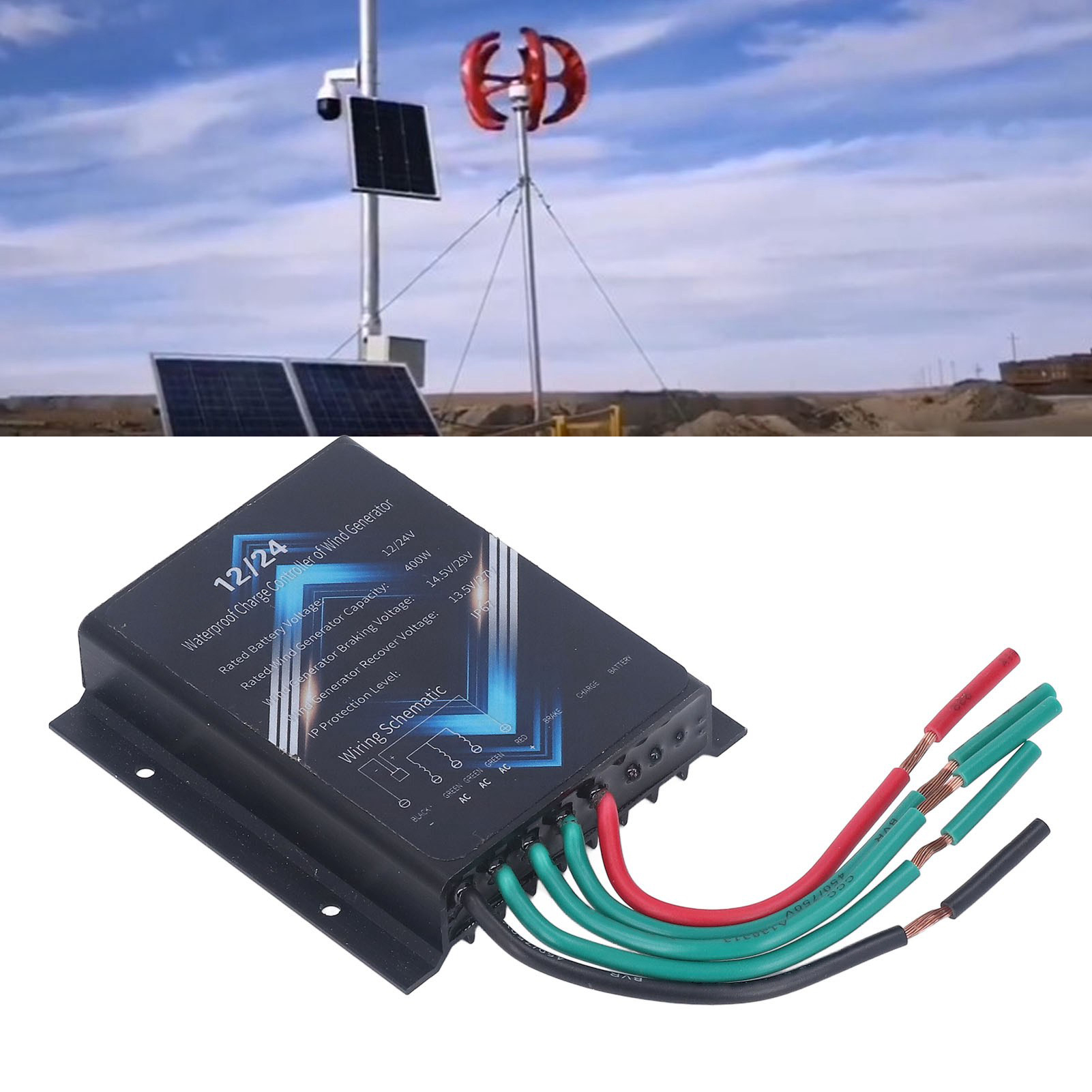 400w 12/24v Windturbinengenerator-steuerung