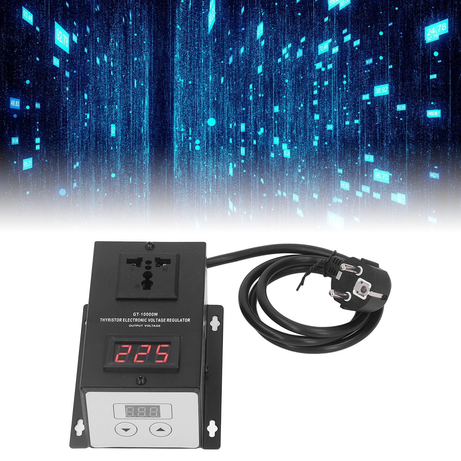 Elektronischer Hochleistungs-thyristor-spannungsregler Gt-10000w, 220v, Europäischer Standard