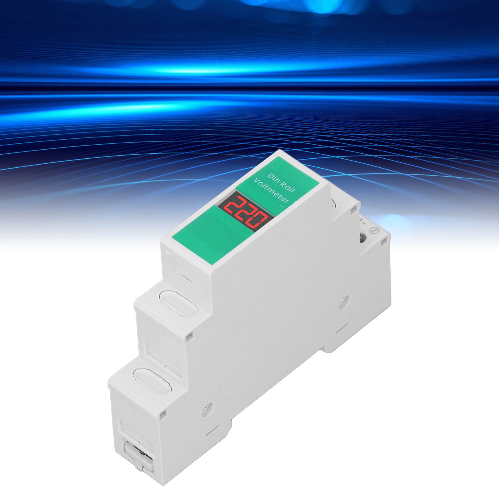 Tongou Einphasen-voltmeter 60–450 V Ac, Intelligentes Digitales Anzeigegerät Für Elektronische Und Elektrische Anwendungen, Schienenmontage