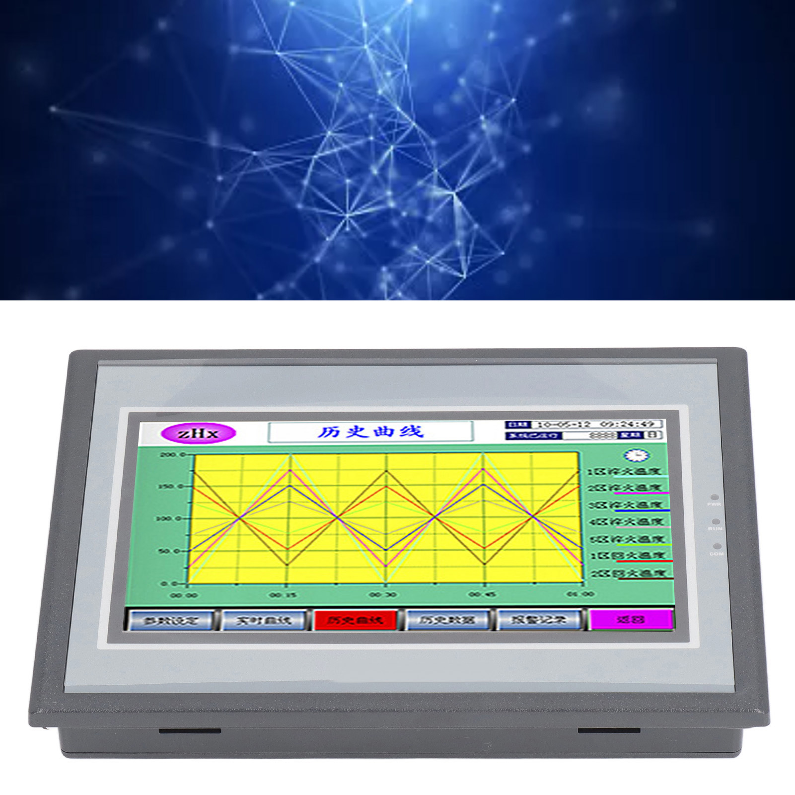 Der Industrielle Steuerungs-touchscreen Ws-070ap Ist Ein 7-zoll-lcd-touchscreen Mit Einer Auflösung Von 800480 Pixeln, Der Weintek-bildschirme Und -bedienelemente Ersetzen Kann.
