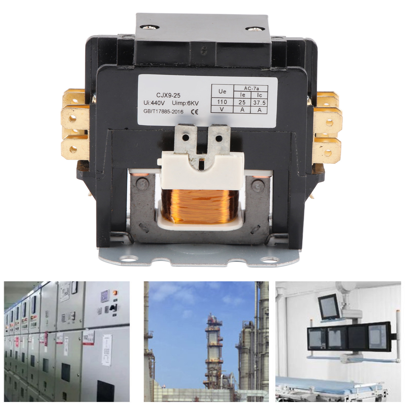 Klimaanlagenschütz Cjx9-25/2p 25a 110v