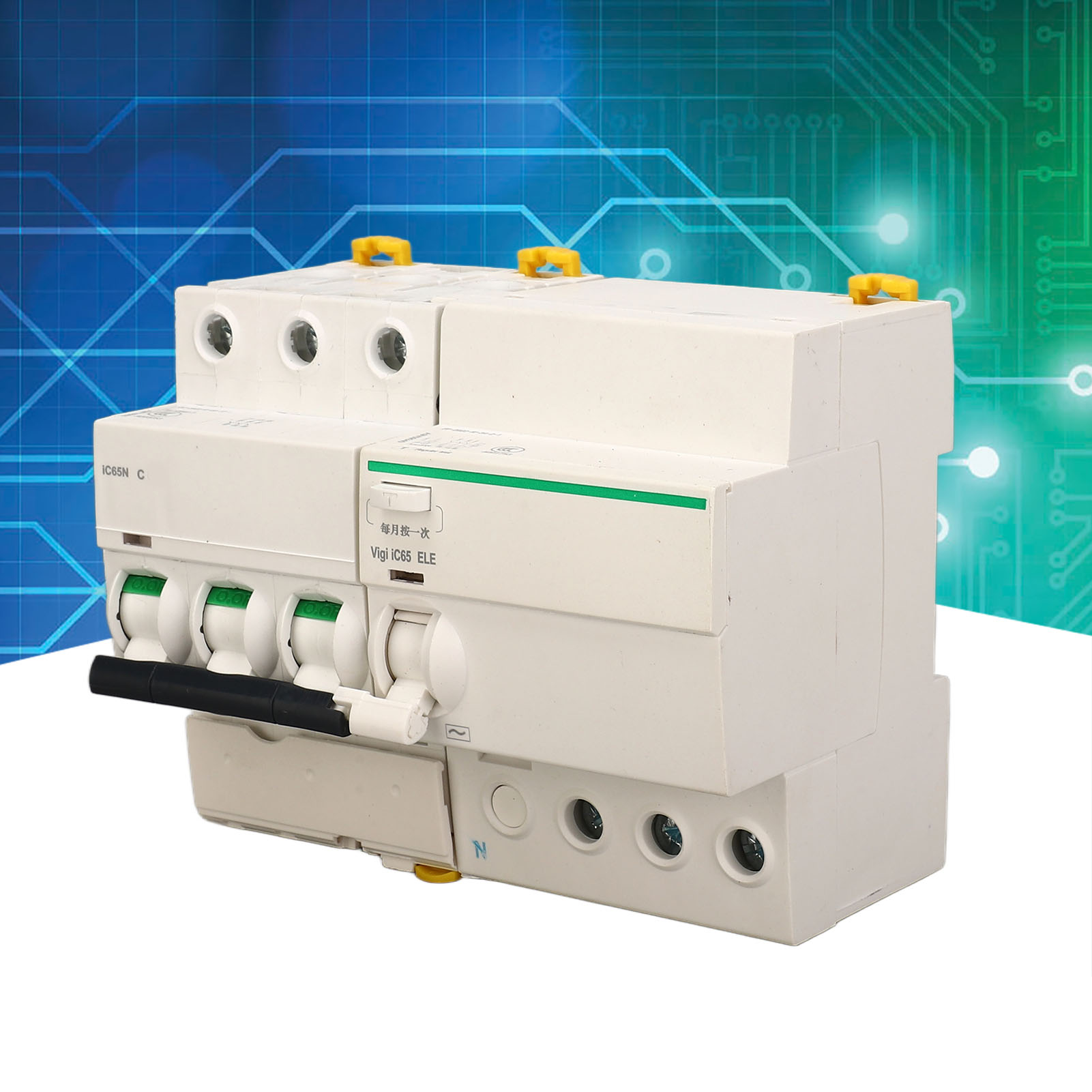 Ac400v Ic65n Leistungsschalter Mit Dreiphasigem + Neutralleiter-ableitstromschutz Von 10a