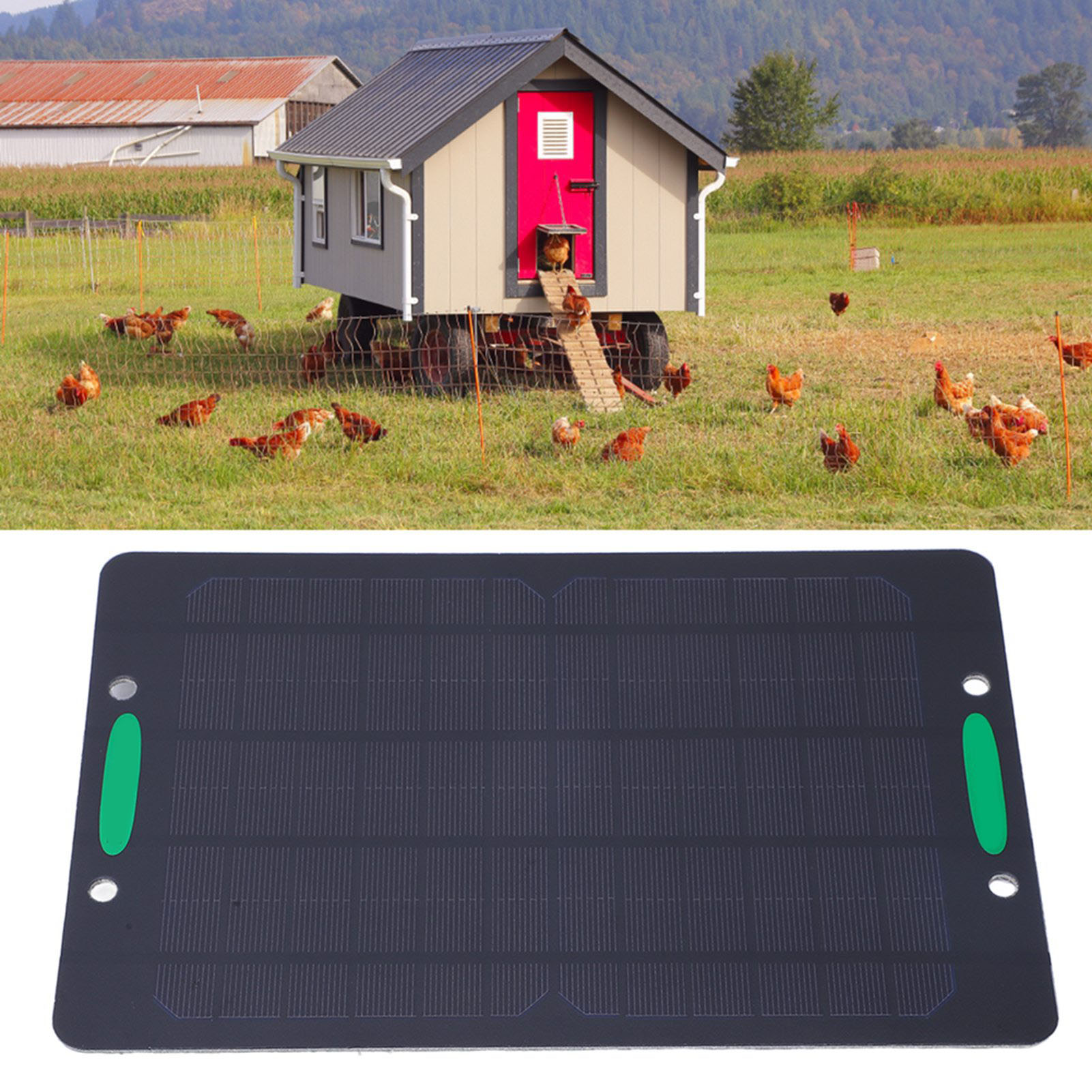 Jinhomsolar 10w Monokristallines Solarpanel-set Mit Doppellüfter Und Schutzabdeckung