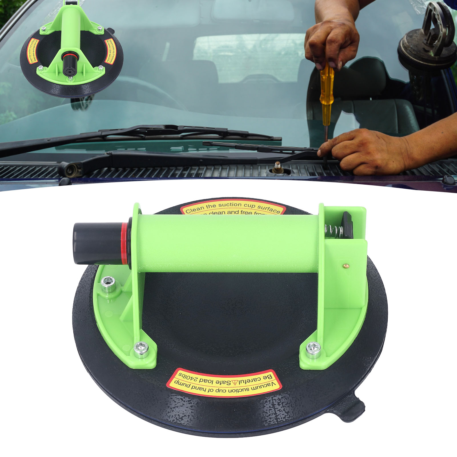 20 Cm (8 Zoll) Großer Vakuumsauger Für Die Handhabung Von Glas, Keramikfliesen, Großen Platten Und Marmor Leistungsstarker Handpumpen-sauger