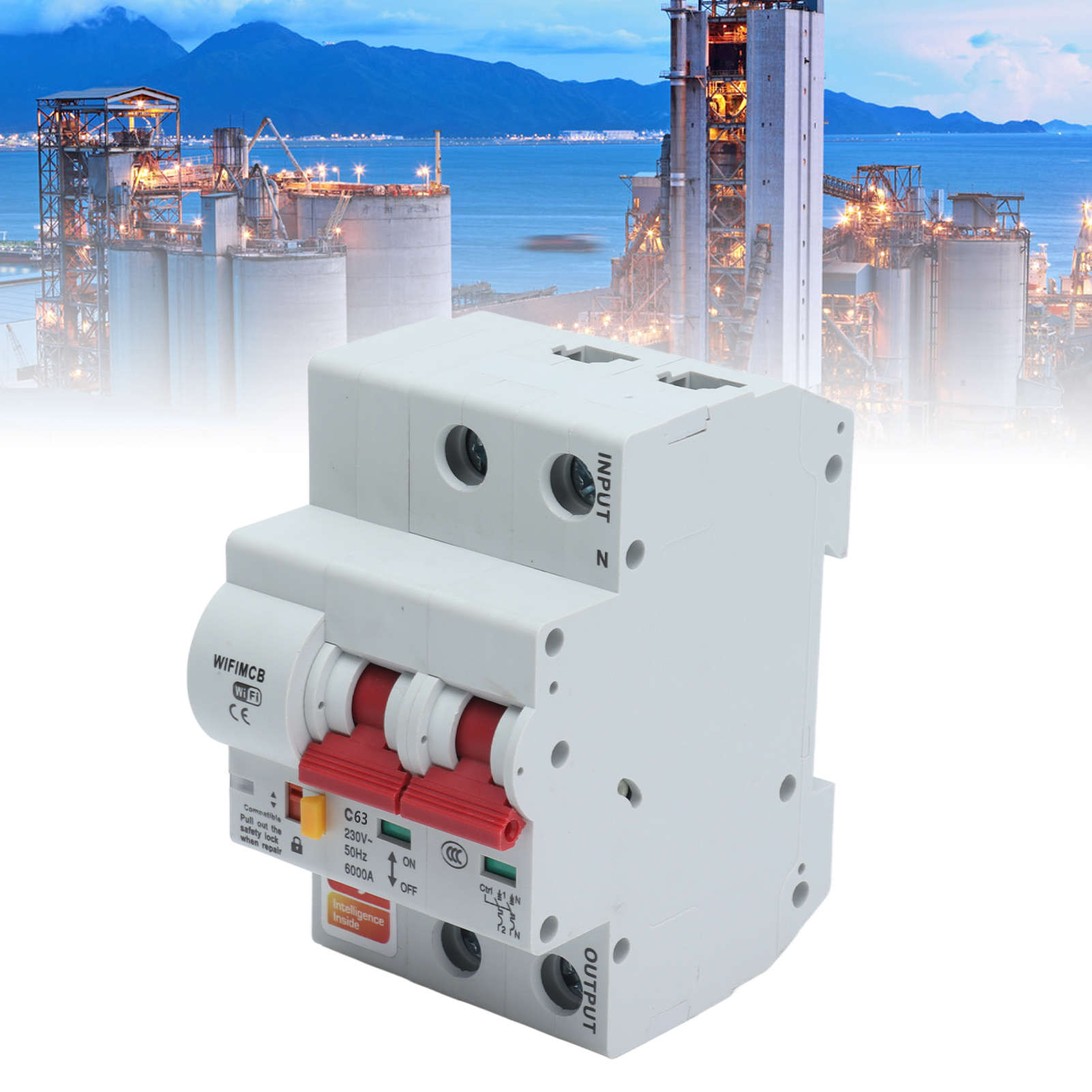 Intelligenter 2-poliger Schalter Mit Fernbedienung, Wlan Und Bluetooth, 63-a-leistungsschalter