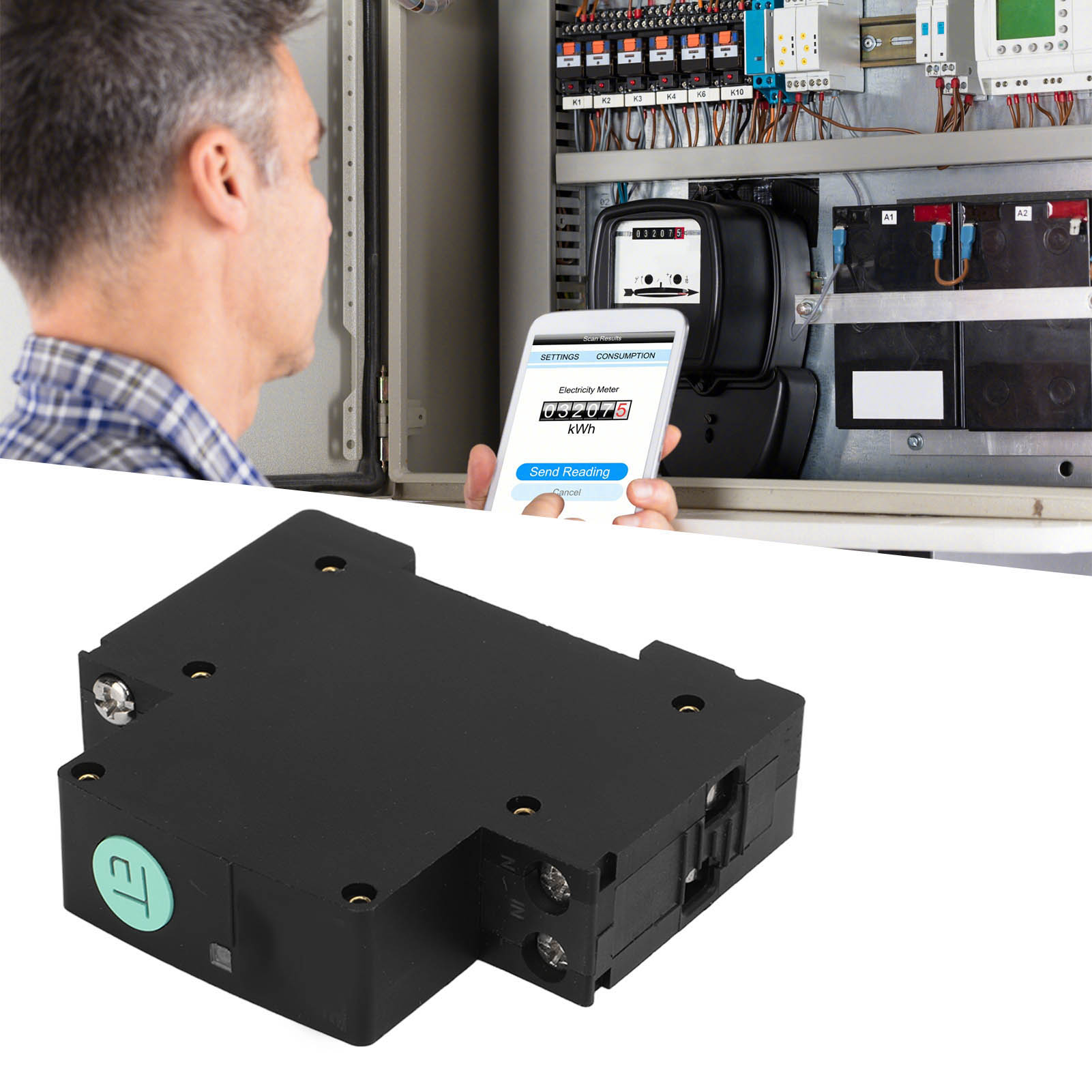 20a Graffiti Wifi Smart-leistungsschalter-verteilerkasten, Fernsteuerung Per Mobiltelefon Und Sprachsteuerung, 110-220v