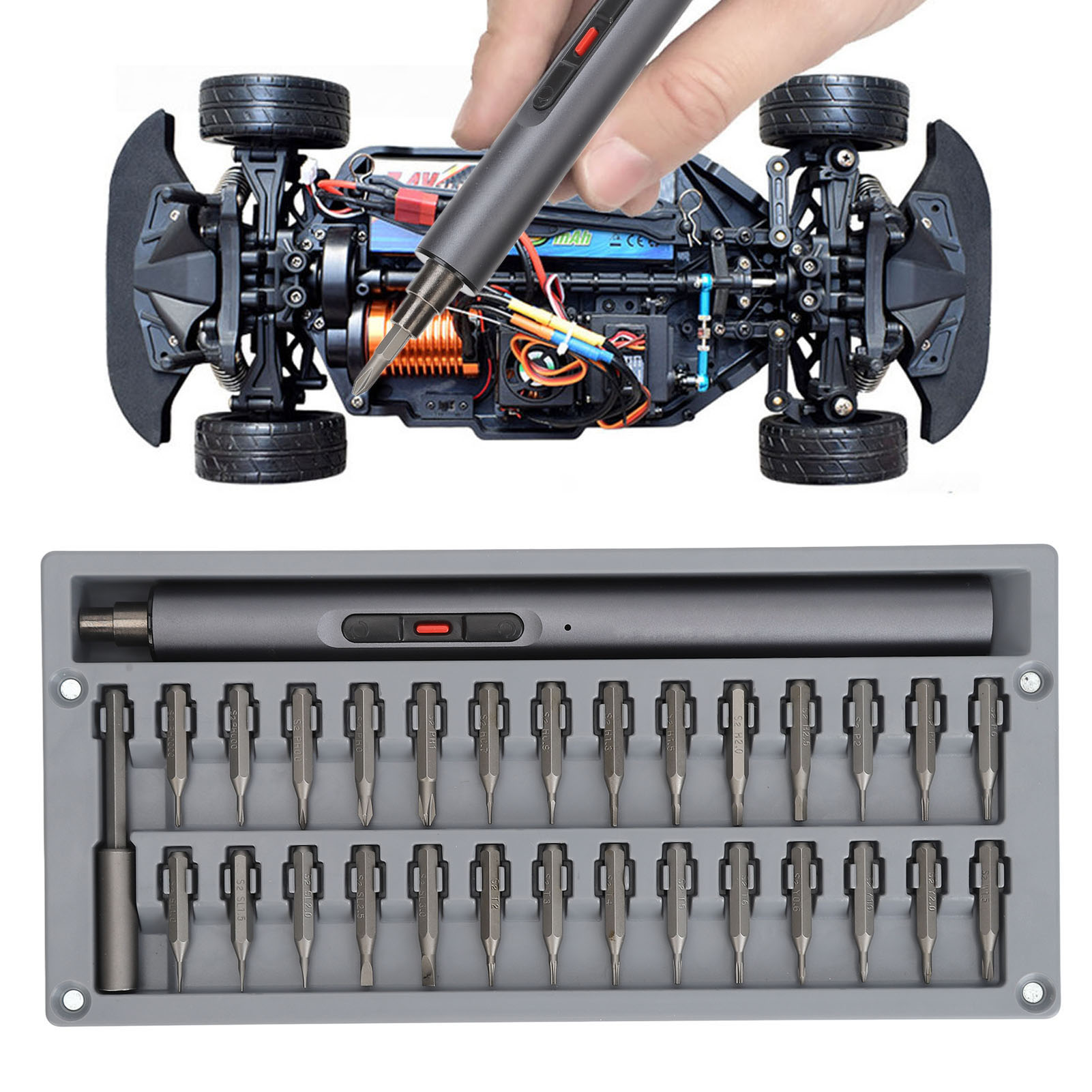 Mini-präzisions-elektroschraubendreher Eignen Sich Für Brillen, Uhren, Kameras, Laptops, Drohnen, Spielzeug, Smartphones, Elektronische Produkte, Ps4 Usw.