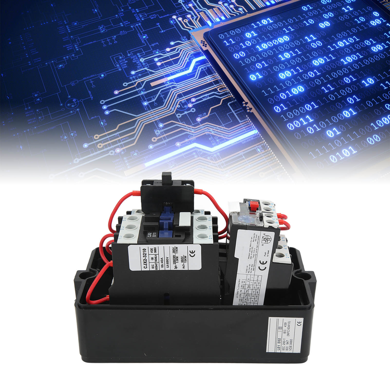 Le1d32m7 Magnetstarter-steuerschalter, 10 Ps, Einphasig, 220/230 V, 23–32 A
