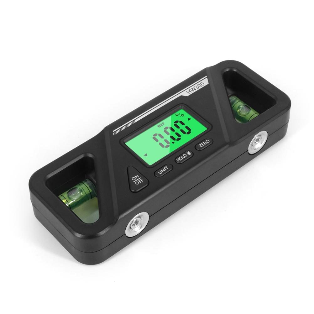 1 Digitaler Winkelmesser, Neigungsmesser, Wasserwaage, Winkelmessgerät, Winkelmessgerät, Magnet, 90-grad-lineal, Neigungsmesser Mit Digitalanzeige, Wasserwaage, Winkelmesser, Winkelmessgerät, Schwarz,