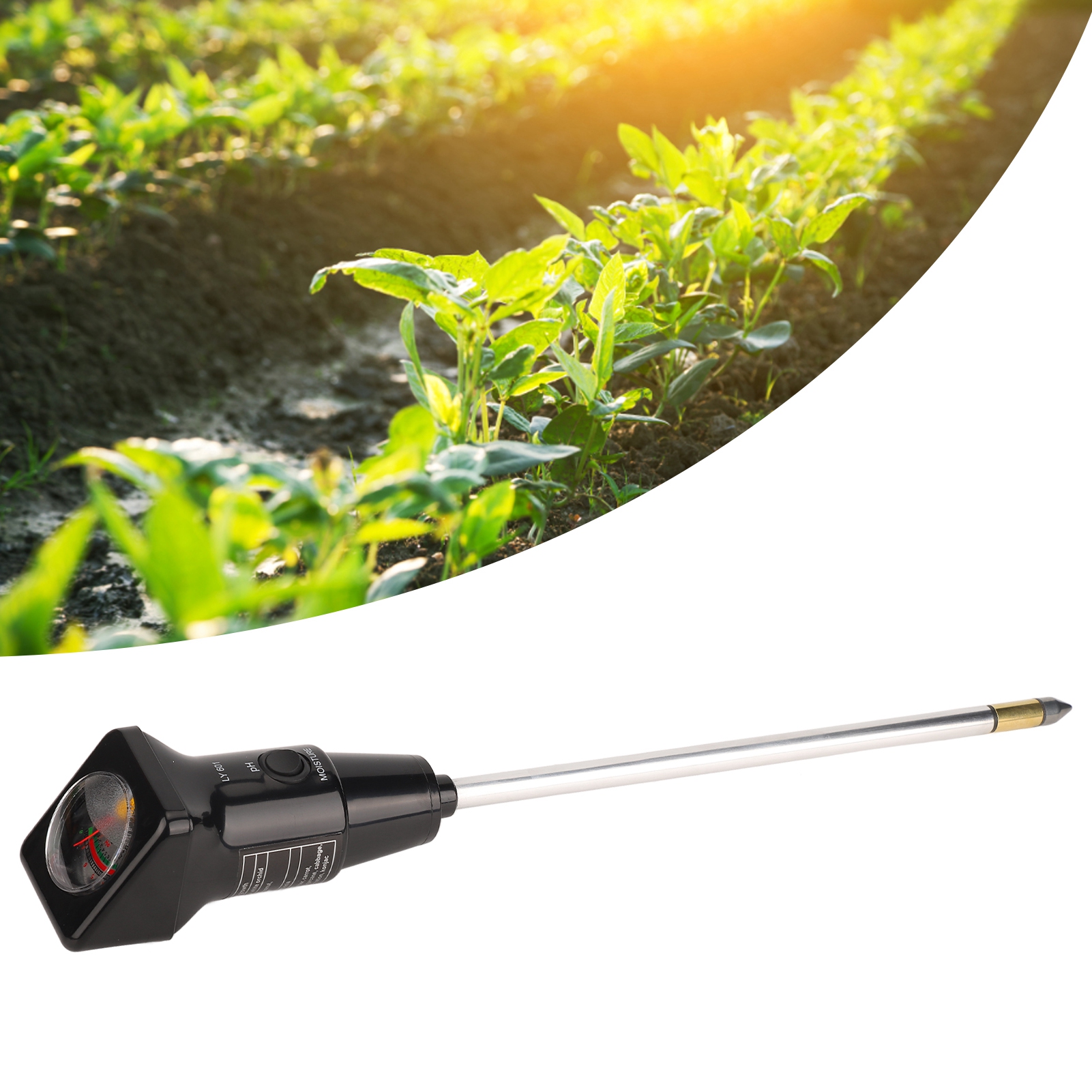 Hochpräzises Hygrometer Und Ph-meter Für Gärten, Landwirtschaft Und Anbauflächen Tragbares Ph-meter.