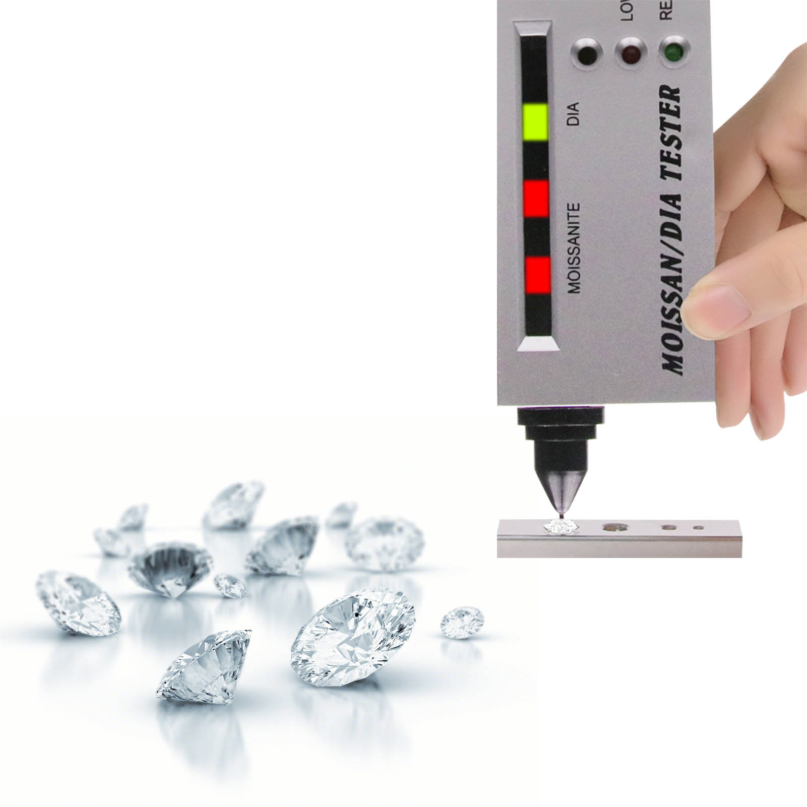 Moissanit-prüfgerät, Wärmeleitfähigkeitsmessgerät, Härteprüfgerät Für Diamanten Und Moissanit, Professionelles Moissanit- Und Diamantprüfgerät, Led-anzeigeprüfgerät, Moissanit-prüfstift