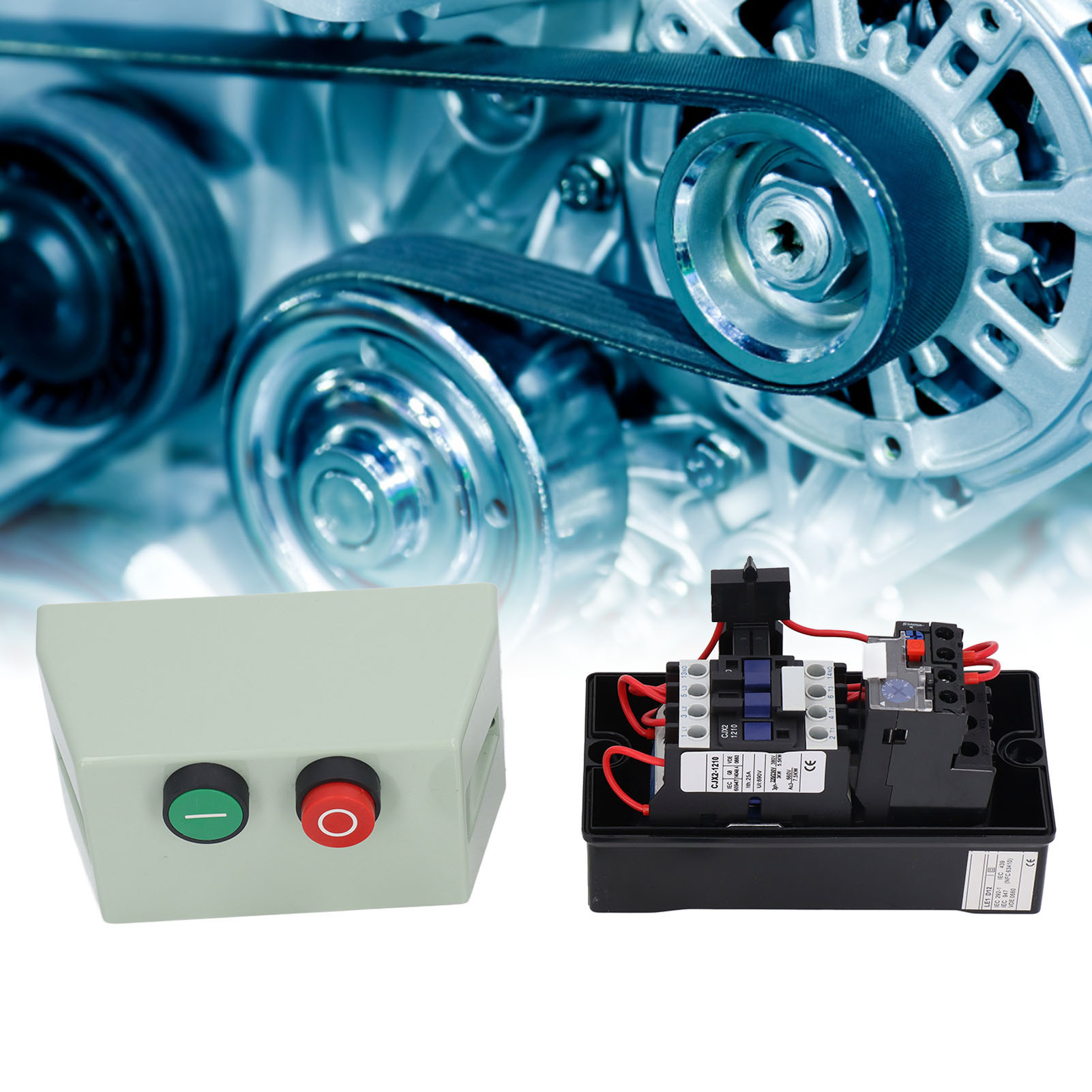 Le1d12m7 Magnetstarter-steuerschalter, 4 Ps, Einphasig 220/230 V, 9-13 A