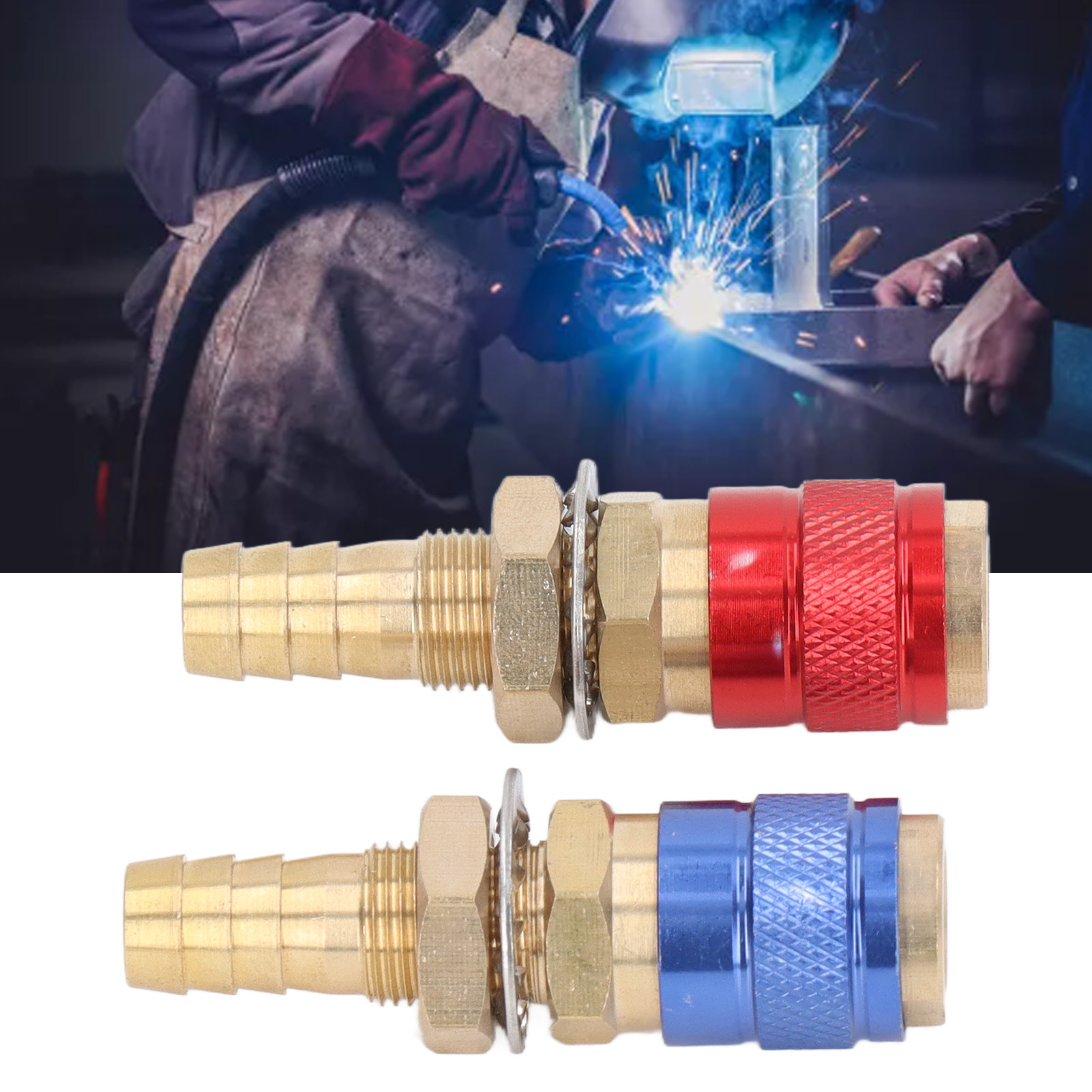 Wassergekühlter Schnellverbinder Und Gasadapter Für Tig Pta Db Sr Wp 9 17 18 26, 10 Mm Schweißbrenner.