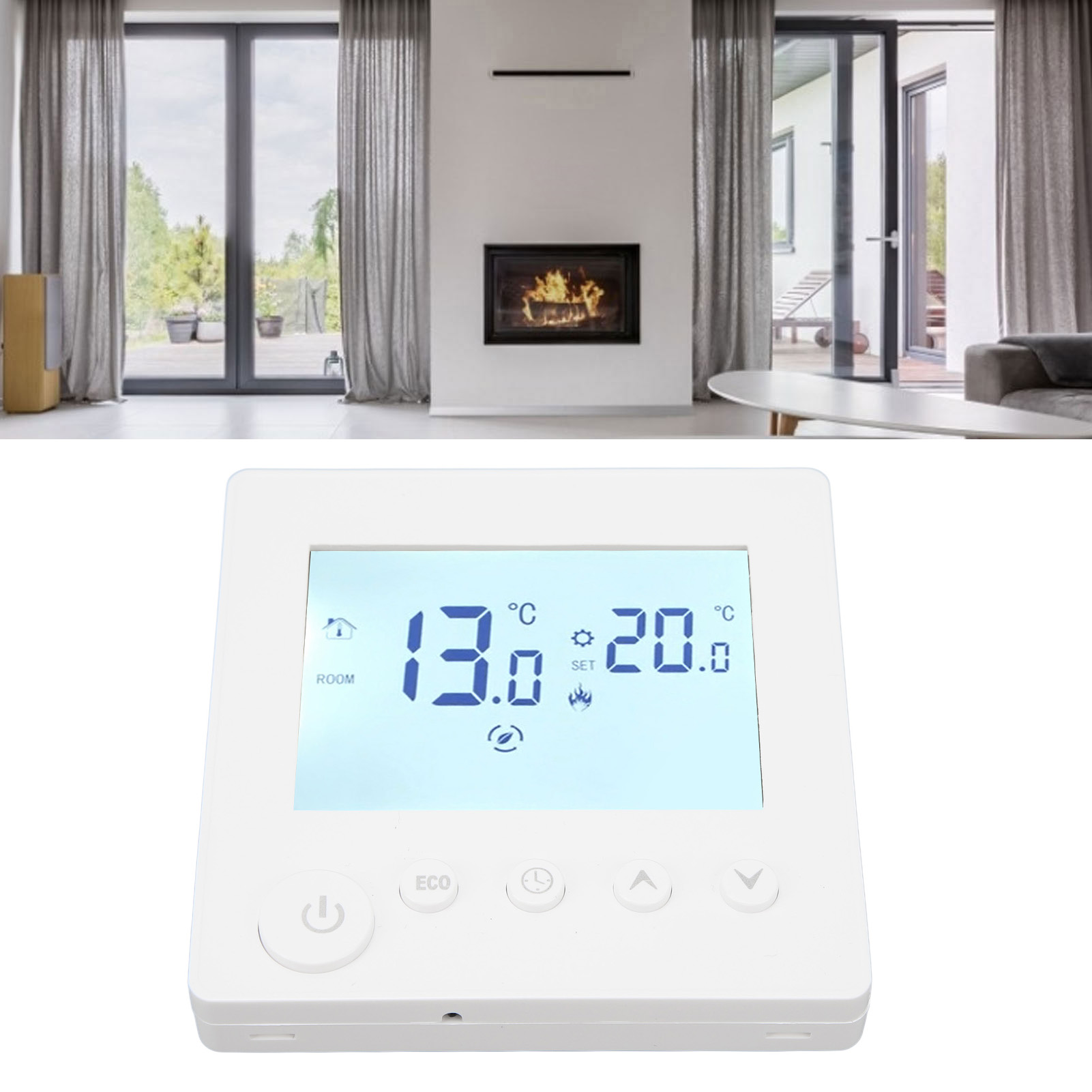 Leistungsstarker, Energiesparender, Programmierbarer Smart-thermostat Mit Lcd-bildschirm (ac90v-240v, 16a) Für Elektrische Heizkörper