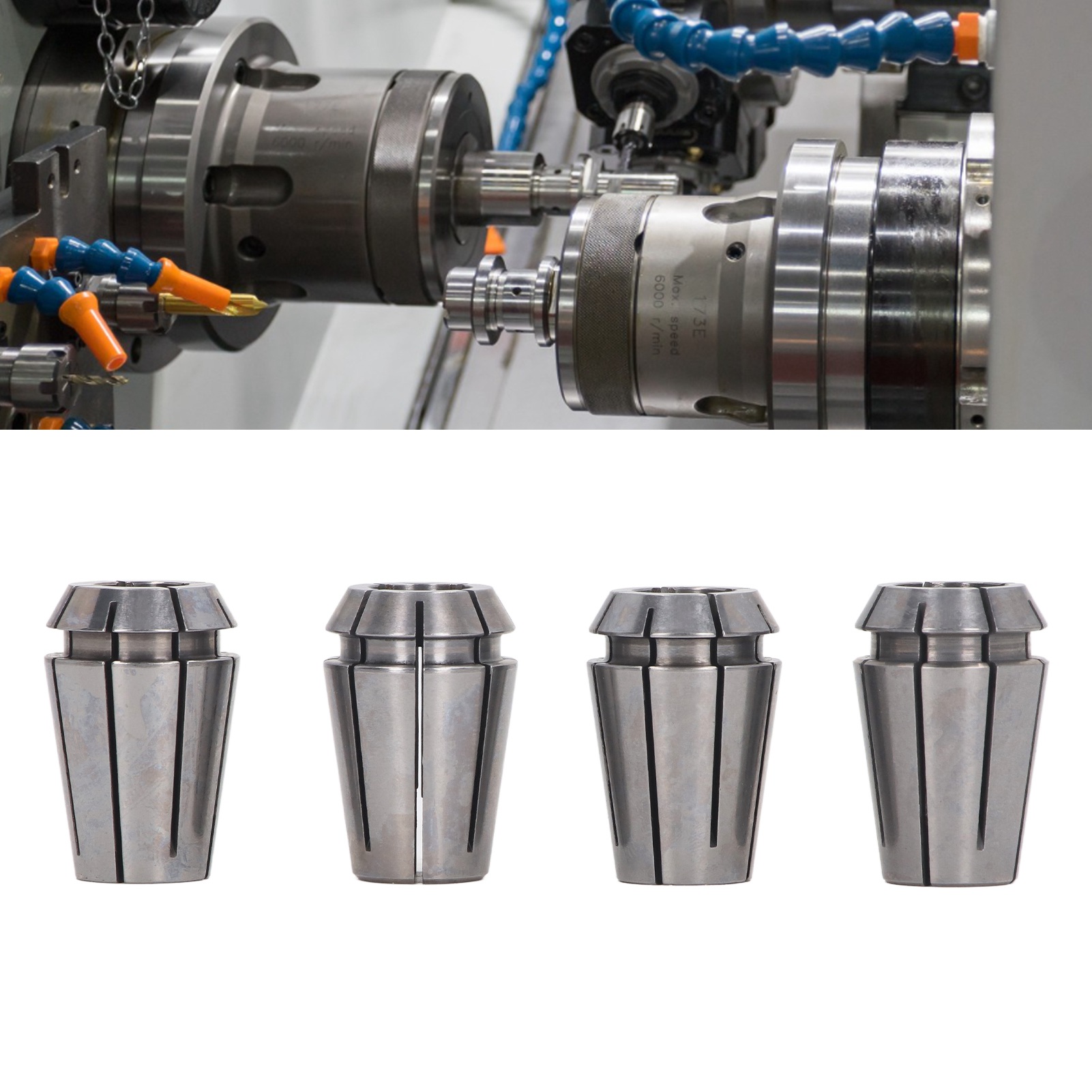 Erg20-serie Gewindeschneid-spannset, Cnc-zubehör, 4-teiliges Spannfutterset