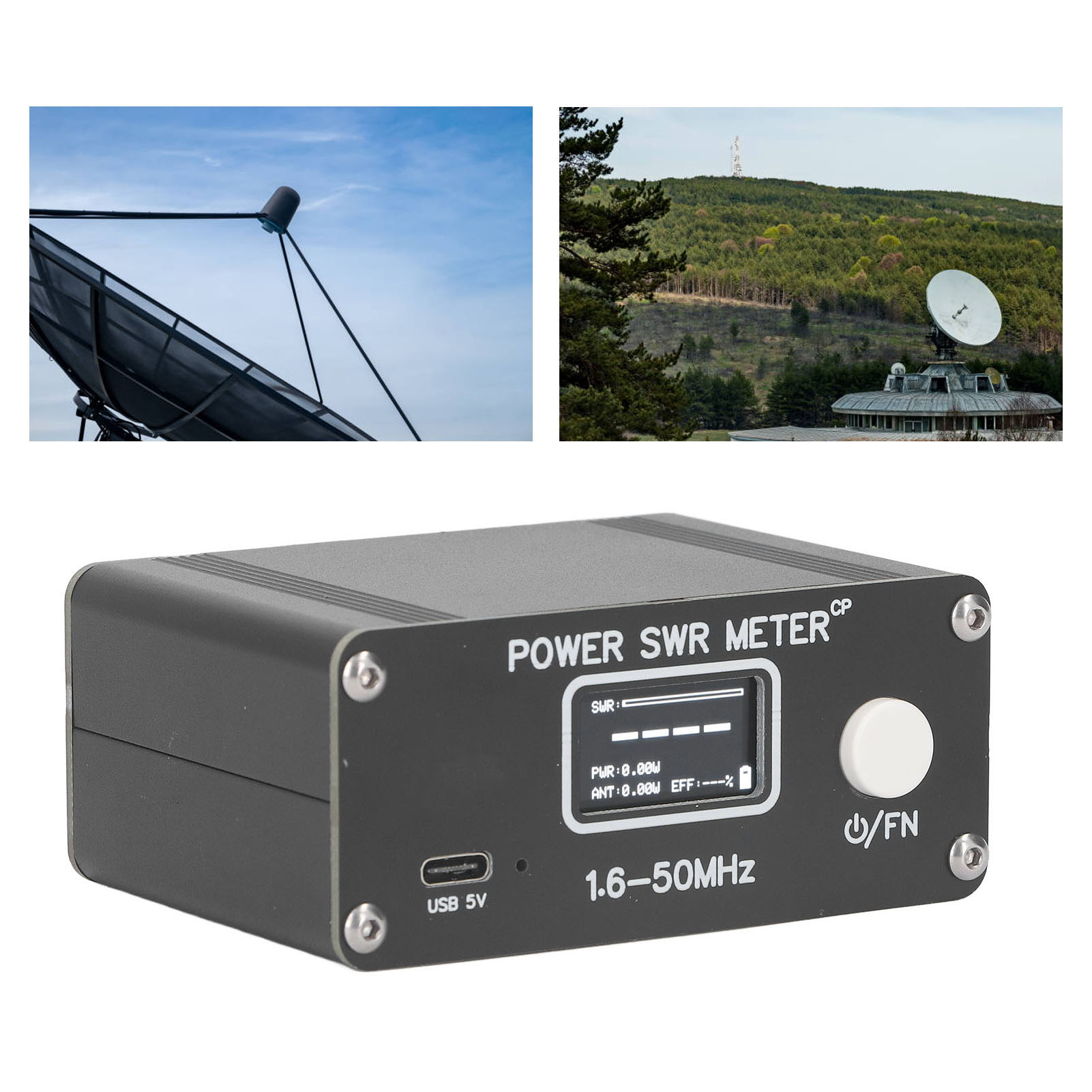 Hochfrequenz-kurzwellen-wattmeter/-meter, 1,6–50 Mhz, 150 W, Fm/am/cw/ssb-kompatibel