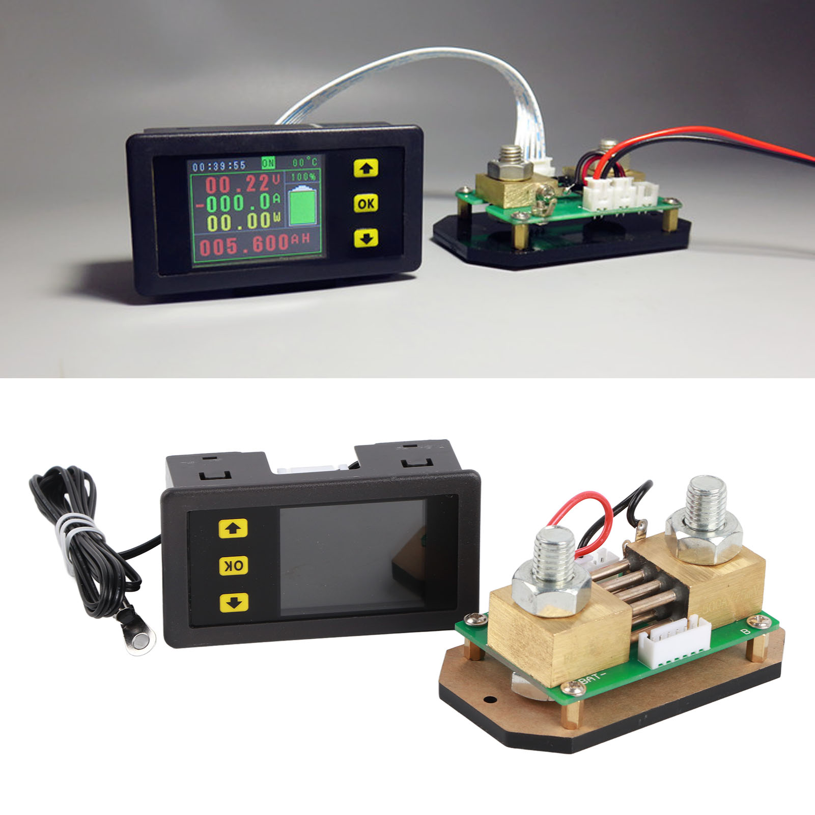 Va7550 Farbdisplay-voltmeter Und Amperemeter / Thermometer / Coulomb-/kapazitätsmesser / Wattmeter / Batteriemanagement 500 V 500 A
