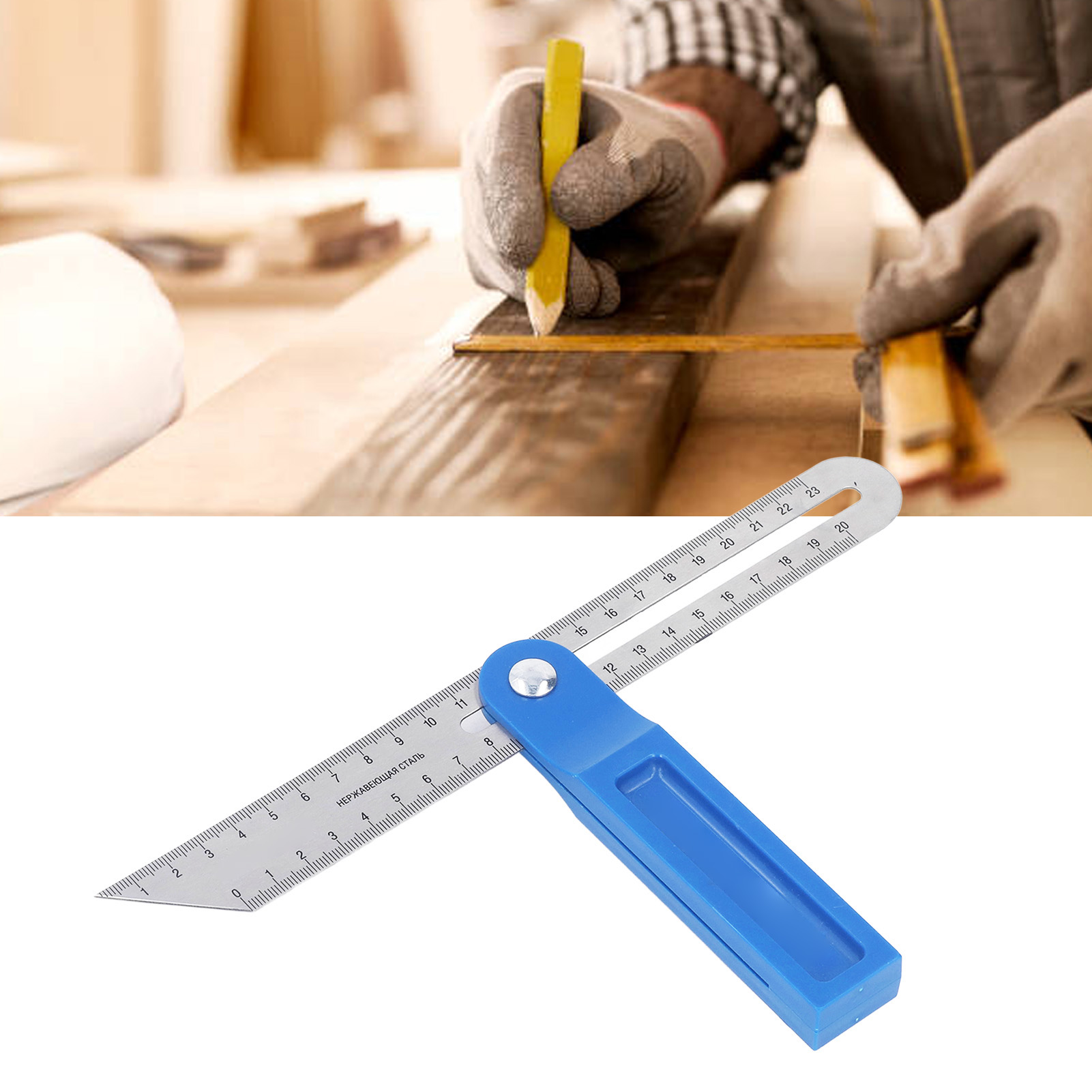 30 Cm Langer, Um 360 Grad Verstellbarer Winkelmesser