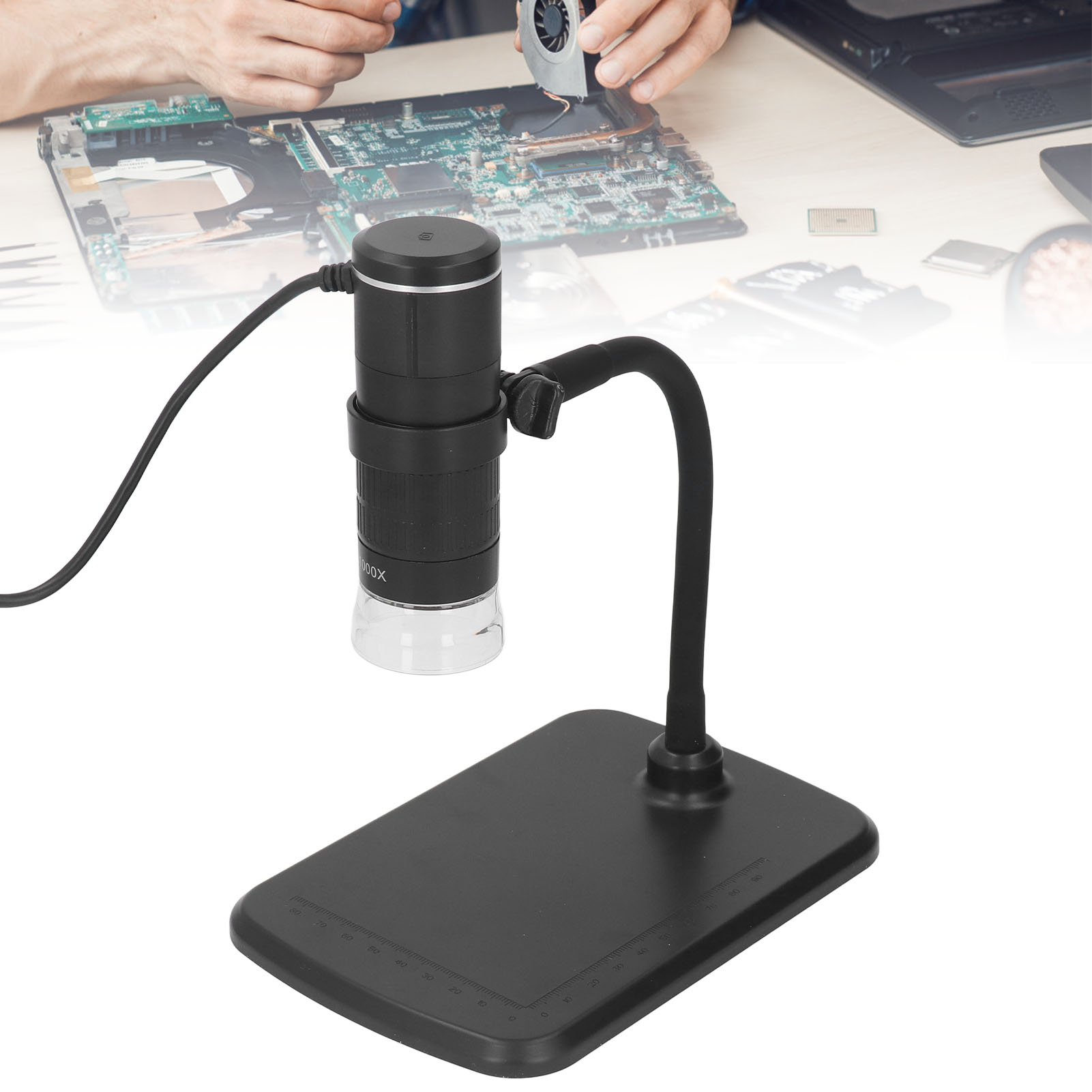 Kopfhautdetektor Für Mobile Mikroskope, 50-1000-fache Hochauflösende Digitale Mikroskopie, 3-in-1-usb-vergrößerungsgerät Für Android