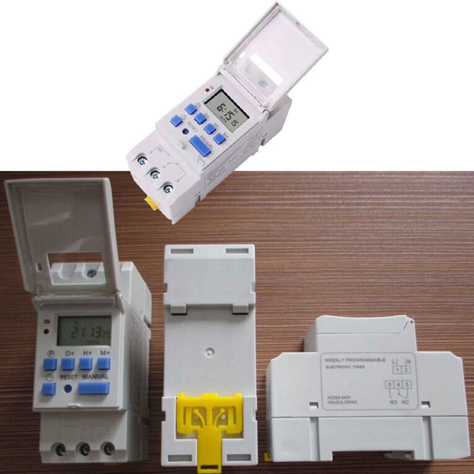 220v 16a Mikrocomputerprogrammierbarer Zeitschalter, Zeitverzögerungsrelais, Digitalanzeige-zeitschalter Thc15a